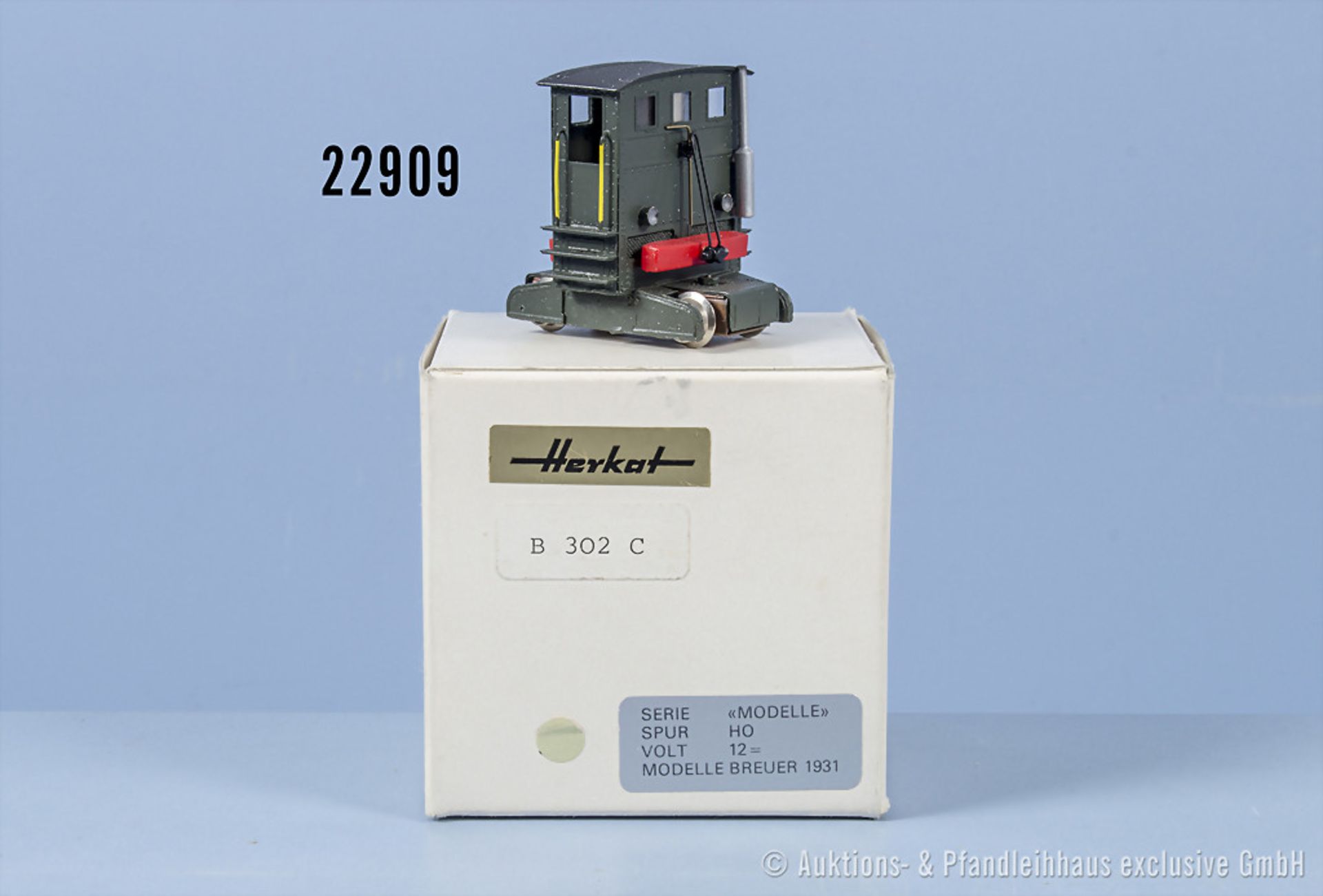 Herkat/SMF H0 302 schweizer Rangiertraktor, Handarbeitsmodell, Zustand 0-1, in ...