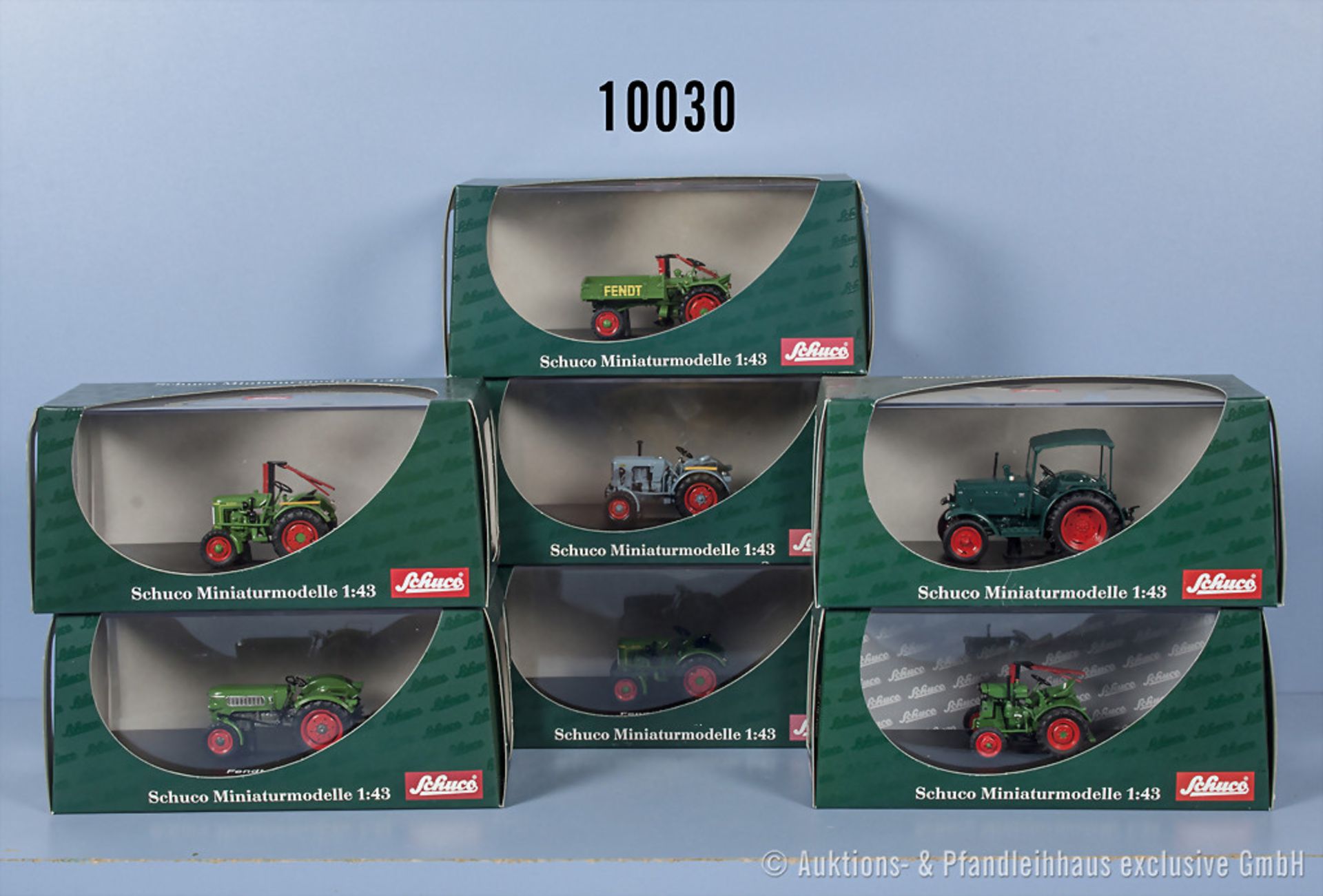 Konv. 7 Schuco Traktor Modellfahrzeuge dabei Fendt Farmer 2, Eicher ED 16/II, Deutz F1 ...