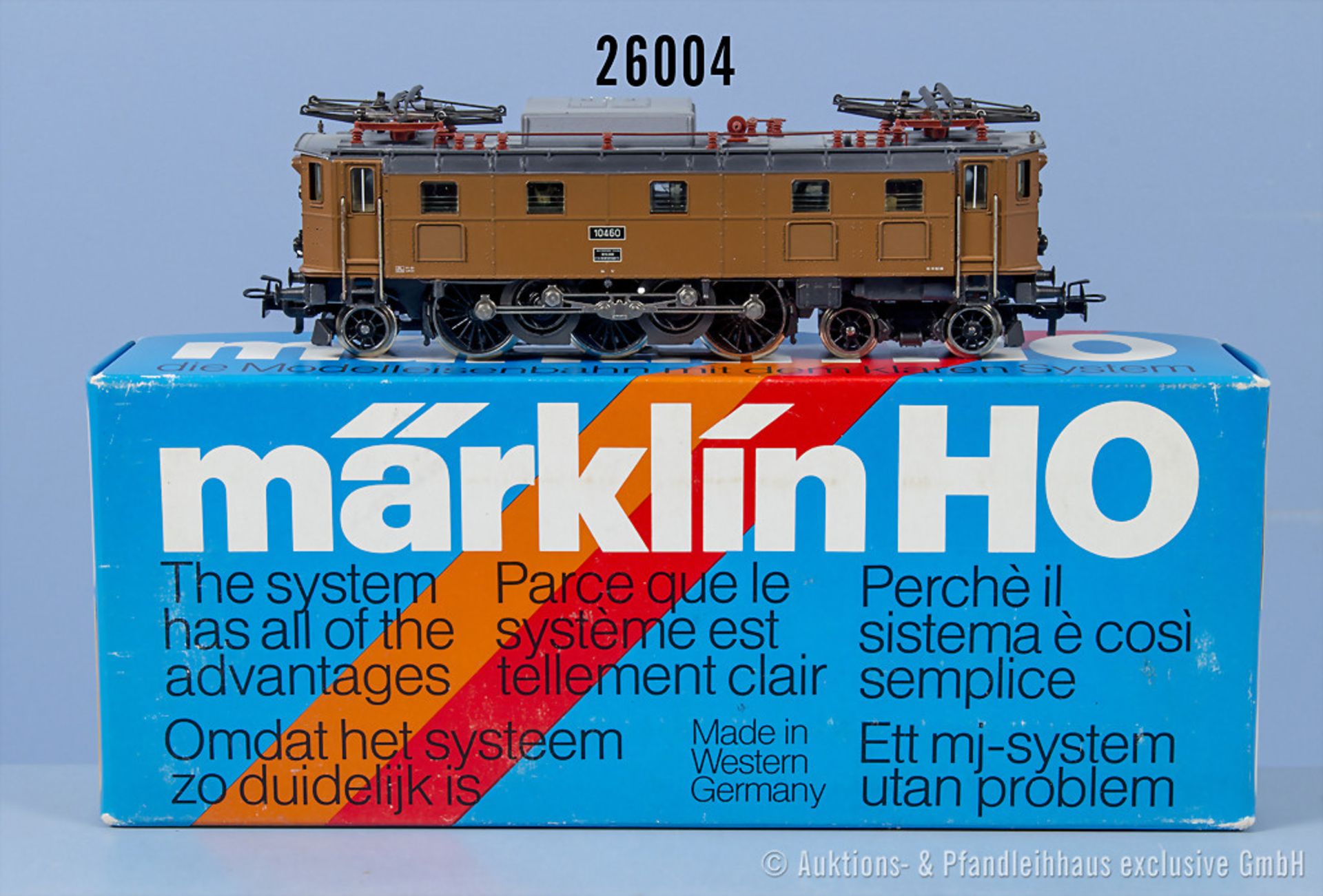 Märklin H0 3151 E-Lok der SBB, BN 10460, Zustand 1, in OVP, 1 Fenster liegt lose ...