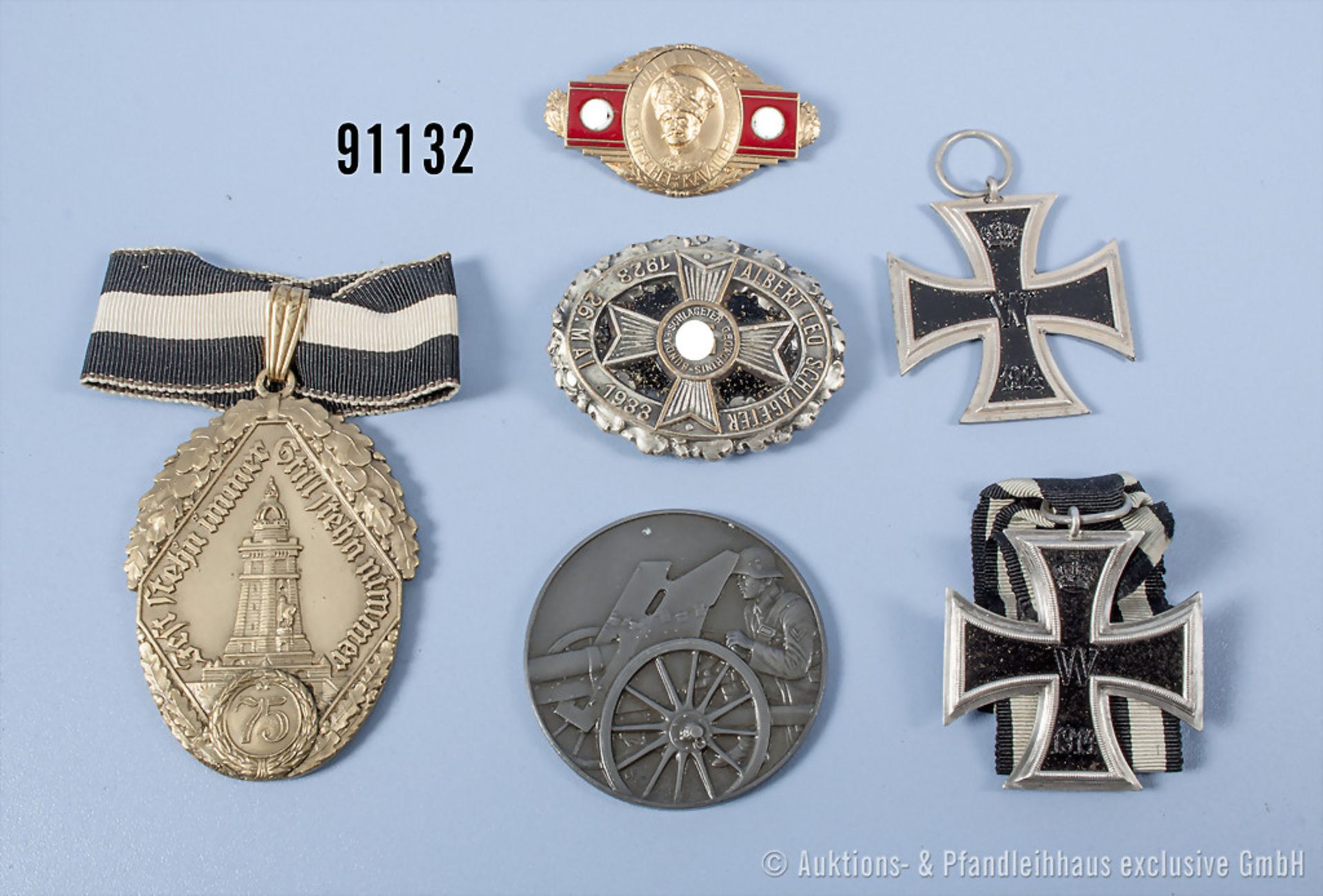 Konv. 2 EK2 1914 Medaille Preisschießen 1936 3. Preis, Waffenring Deutscher Kavallerie ...