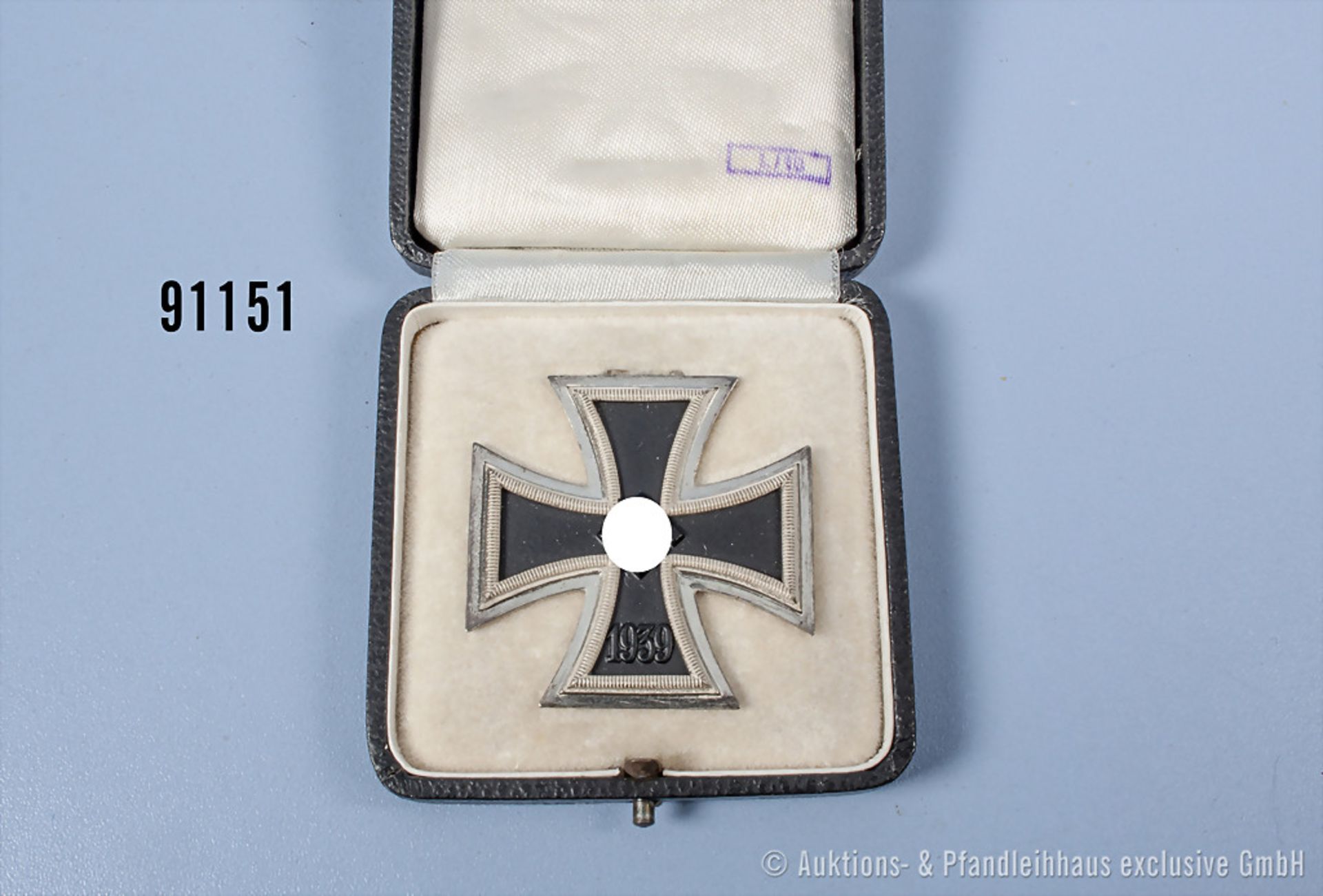 EK 1 1939 Hersteller "L/18" auf der Nadel, im dazugehörigen LDO-Etui, guter bis sehr ...