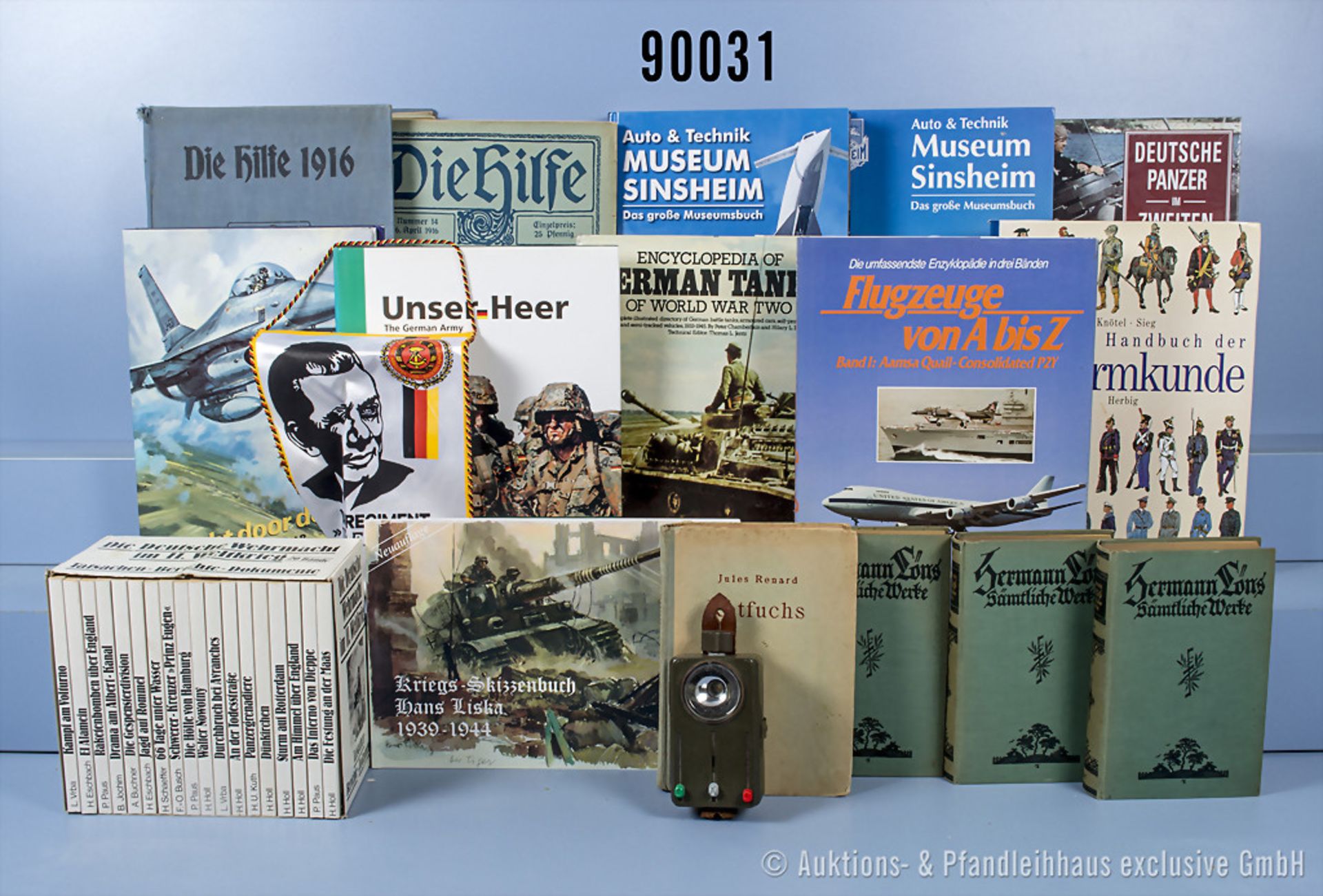 Umfangreiches Konv. Bücher und Broschüren, überwiegend VK, Militärgeschichte, ...