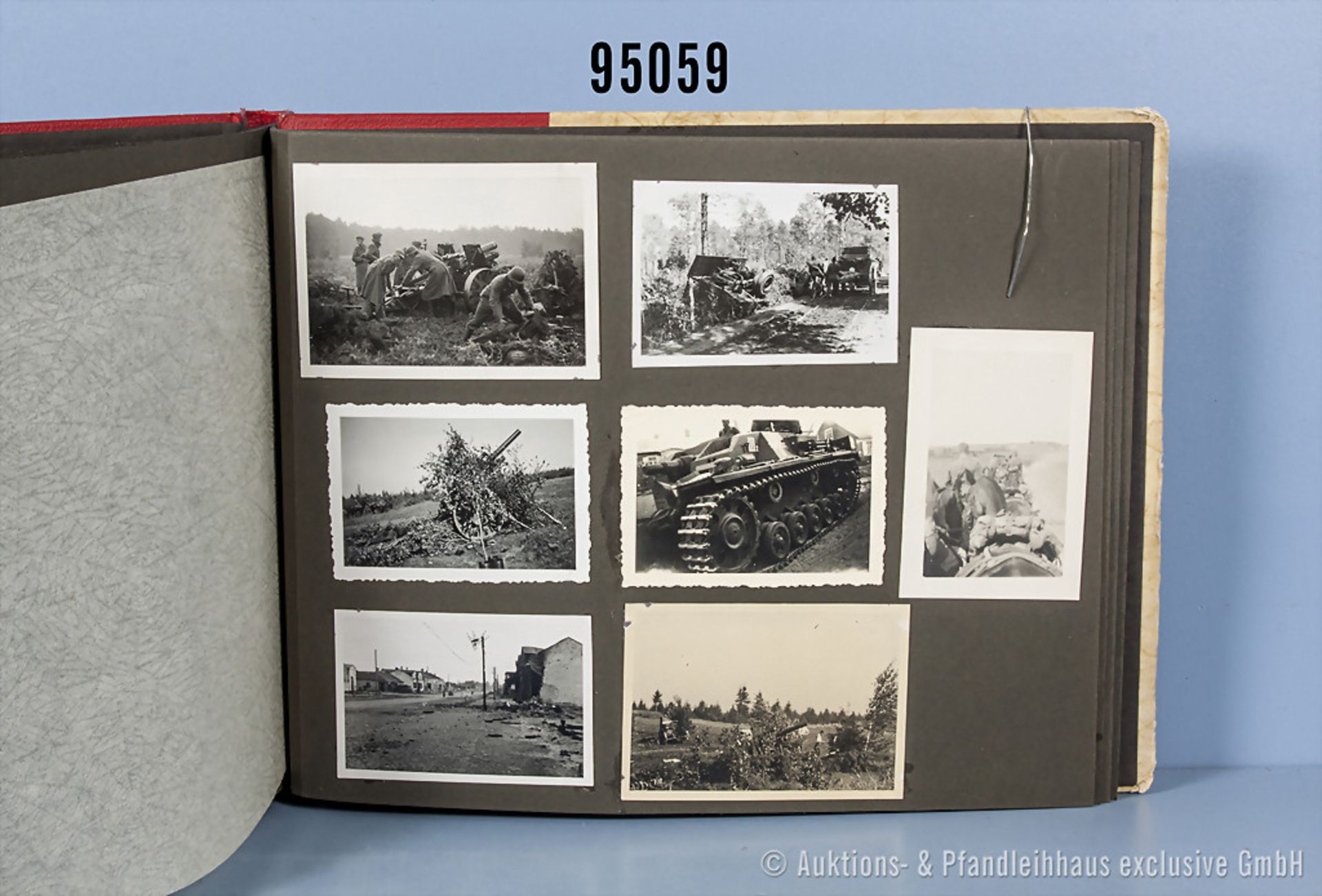 Fotoalbum Wehrmacht Heer 2. WK, teilweise interessante Aufnahmen, u. a Panzer, Ostfront, ...