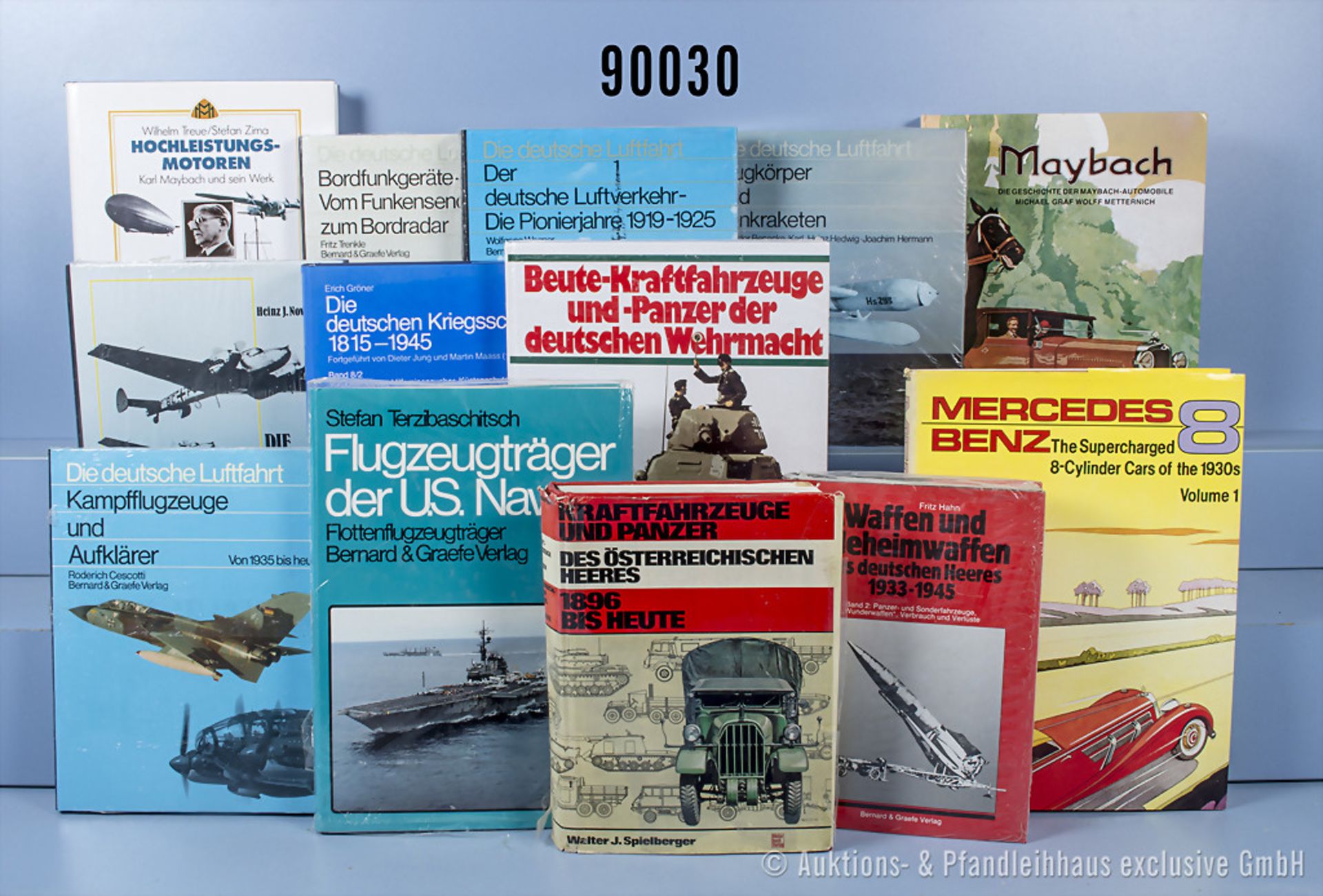 Konv. 48 Bücher und Broschüren, NK, überwiegend über den 2. WK, Militärtechnik, ...