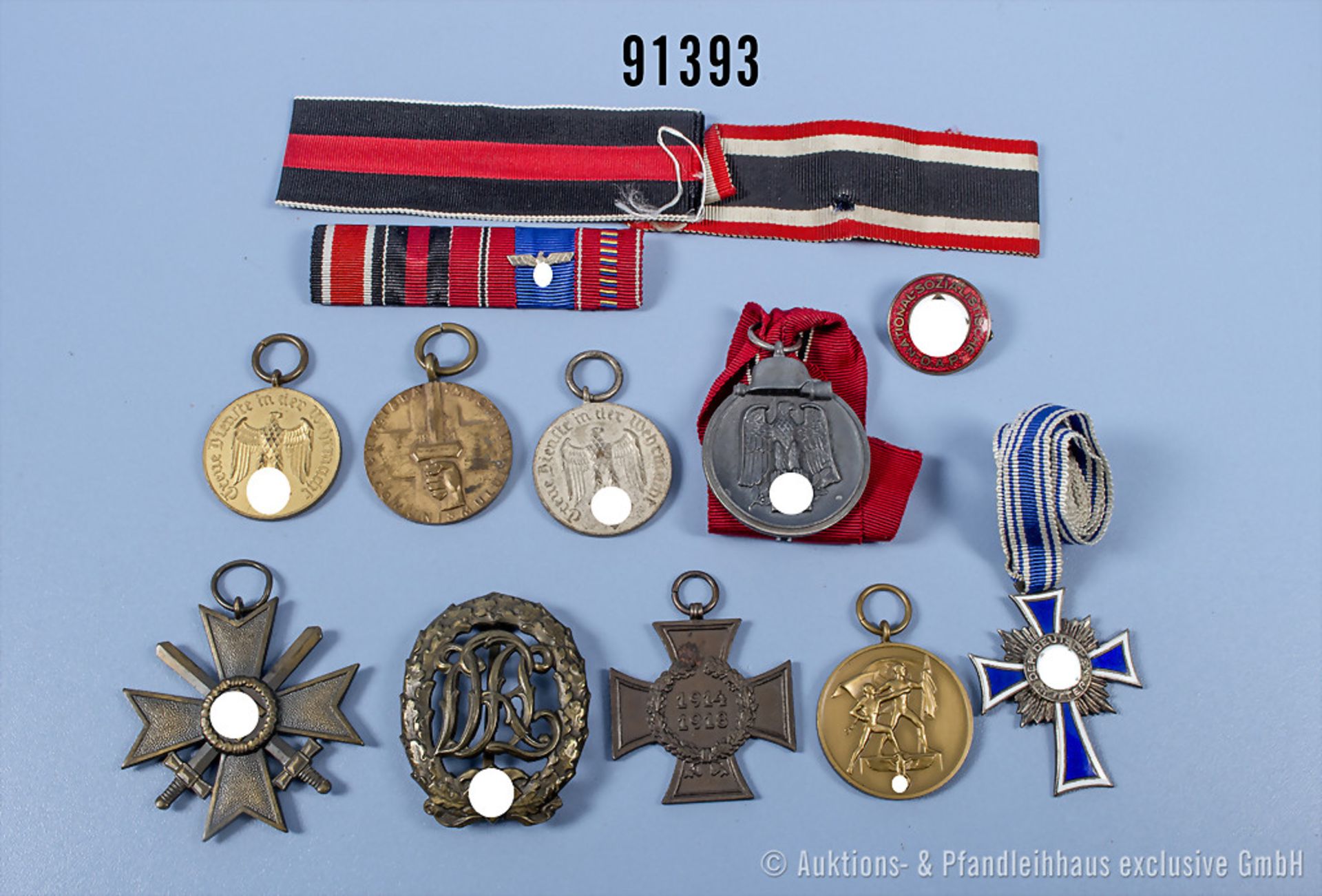 Konv. KVK 2. Klasse mit Schwertern, Ostmedaille, Sudetenlandmedaille, Sportabzeichen in ...