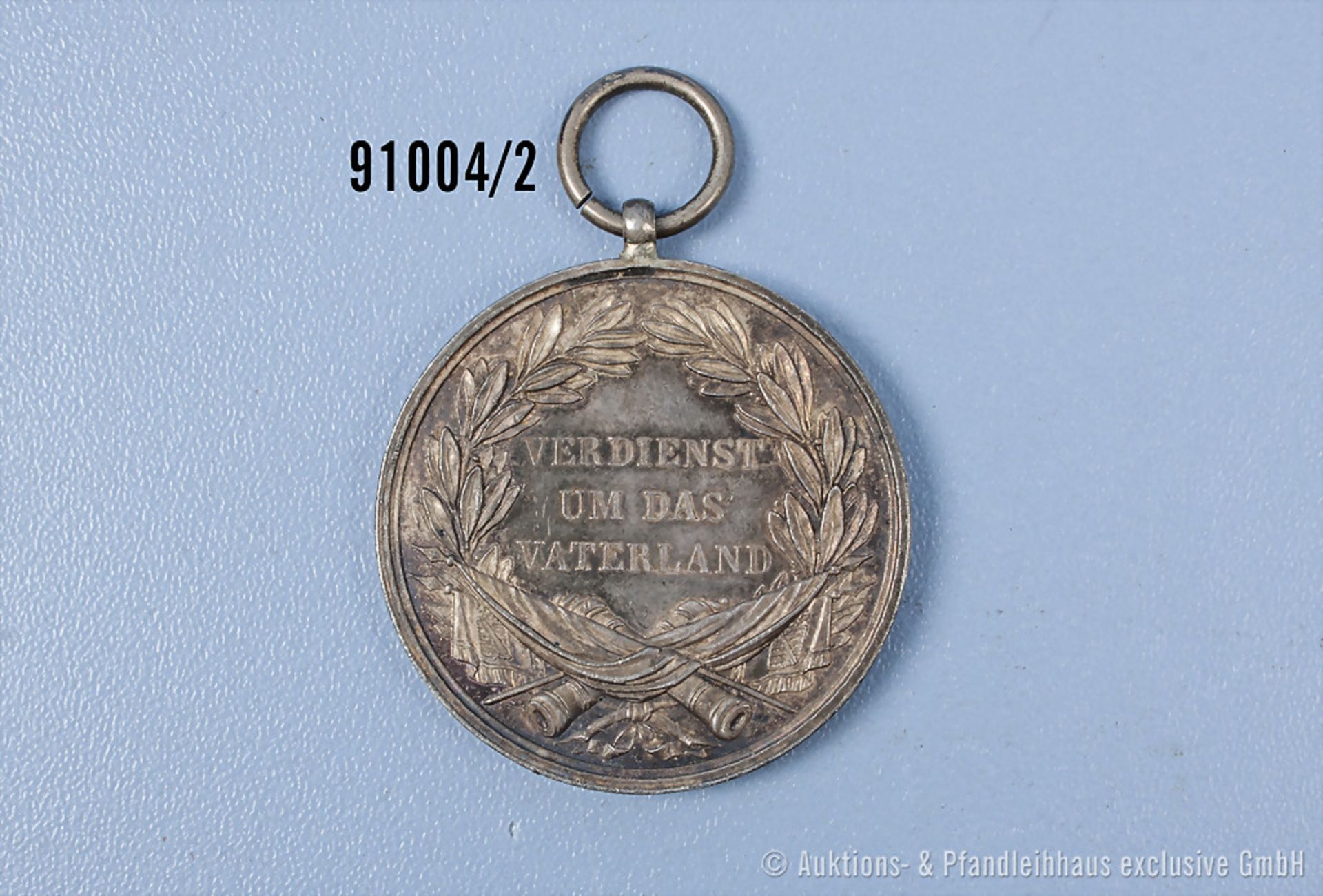 Sachsen silberne Medaille des Militär St. Heinrichs-Ordens, guter Zustand mit Alters- ... - Image 2 of 2