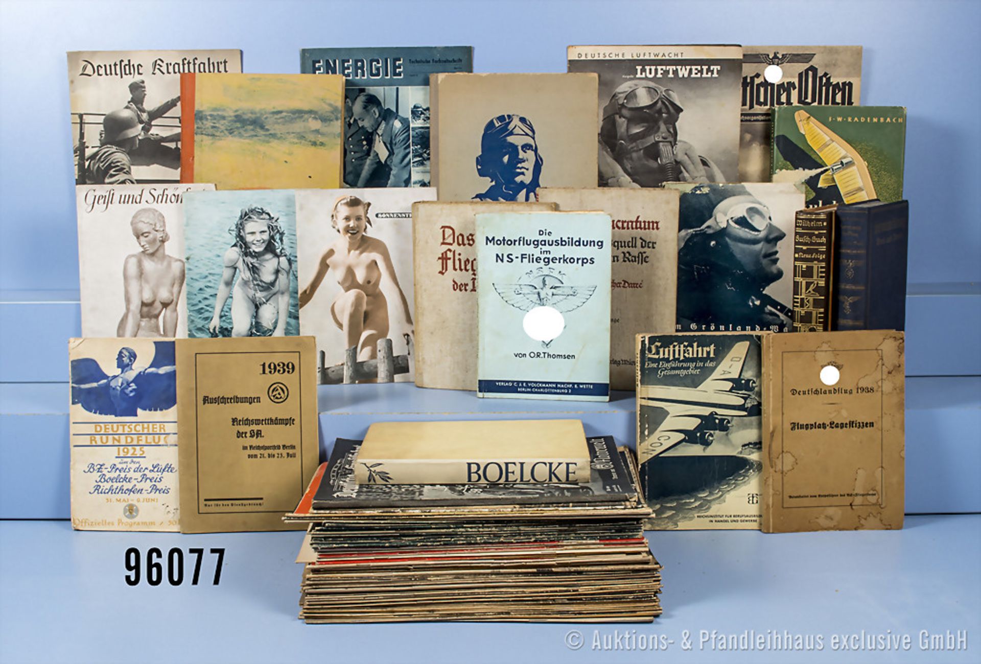 Konv. Zeitschriften und Bücher 1930 - 1945, 29 x DRK, 10 x Polizei, 13 x HAGO, 7 x ...