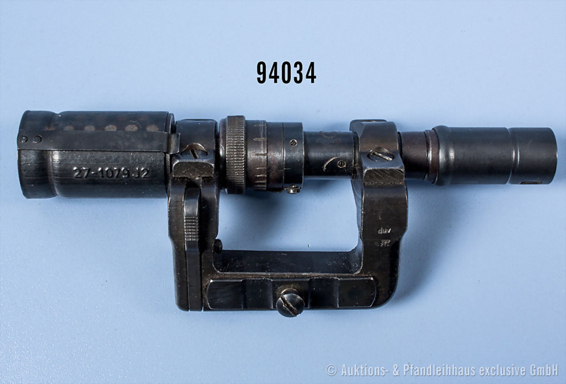 Zielfernrohr 2. WK, ZF41, Hersteller "duv" und Abnahme "WaA 214" (Berling-Lübecker ...