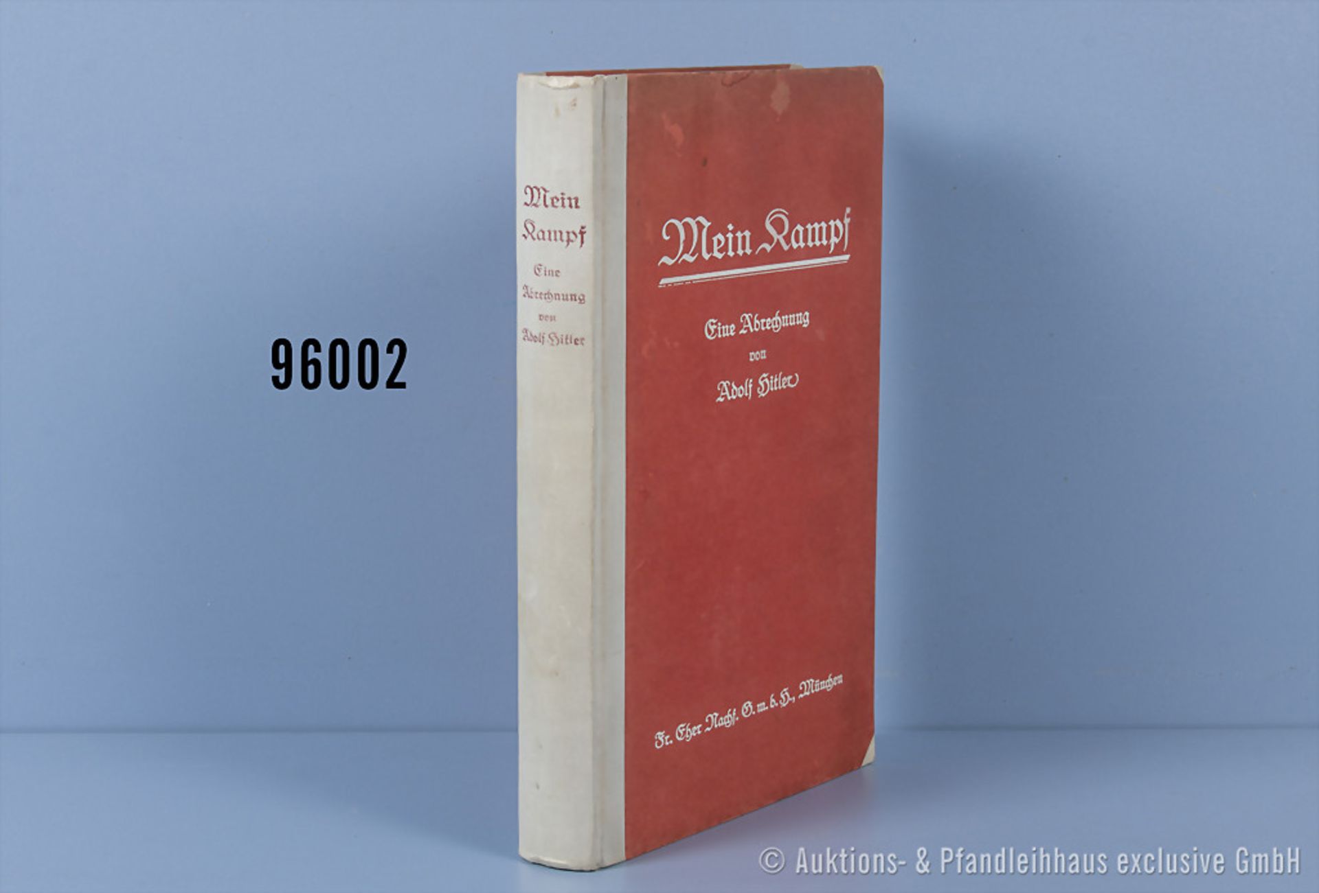 Adolf Hitler "Mein Kampf", 1. Band von 1925, Erstauflage, guter Zustand mit ...