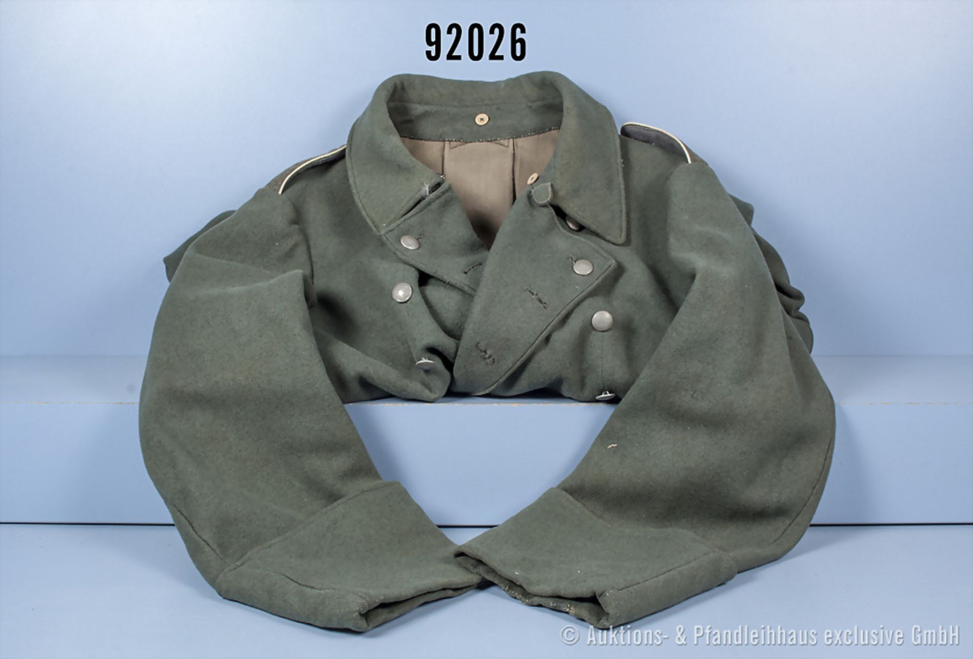 Mantel für Mannschaften der Infanterie, 2. WK, Kammerstempel von 1939 im Innenfutter, ...
