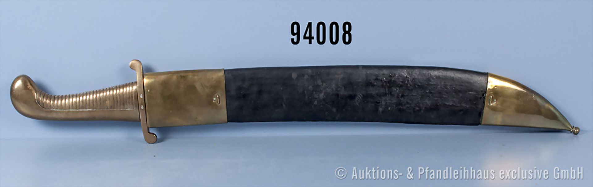 Rußland Pionier Faschinenmesser M 1837, Klinge mit Sägerücken, dazugehörige Scheide, L ...