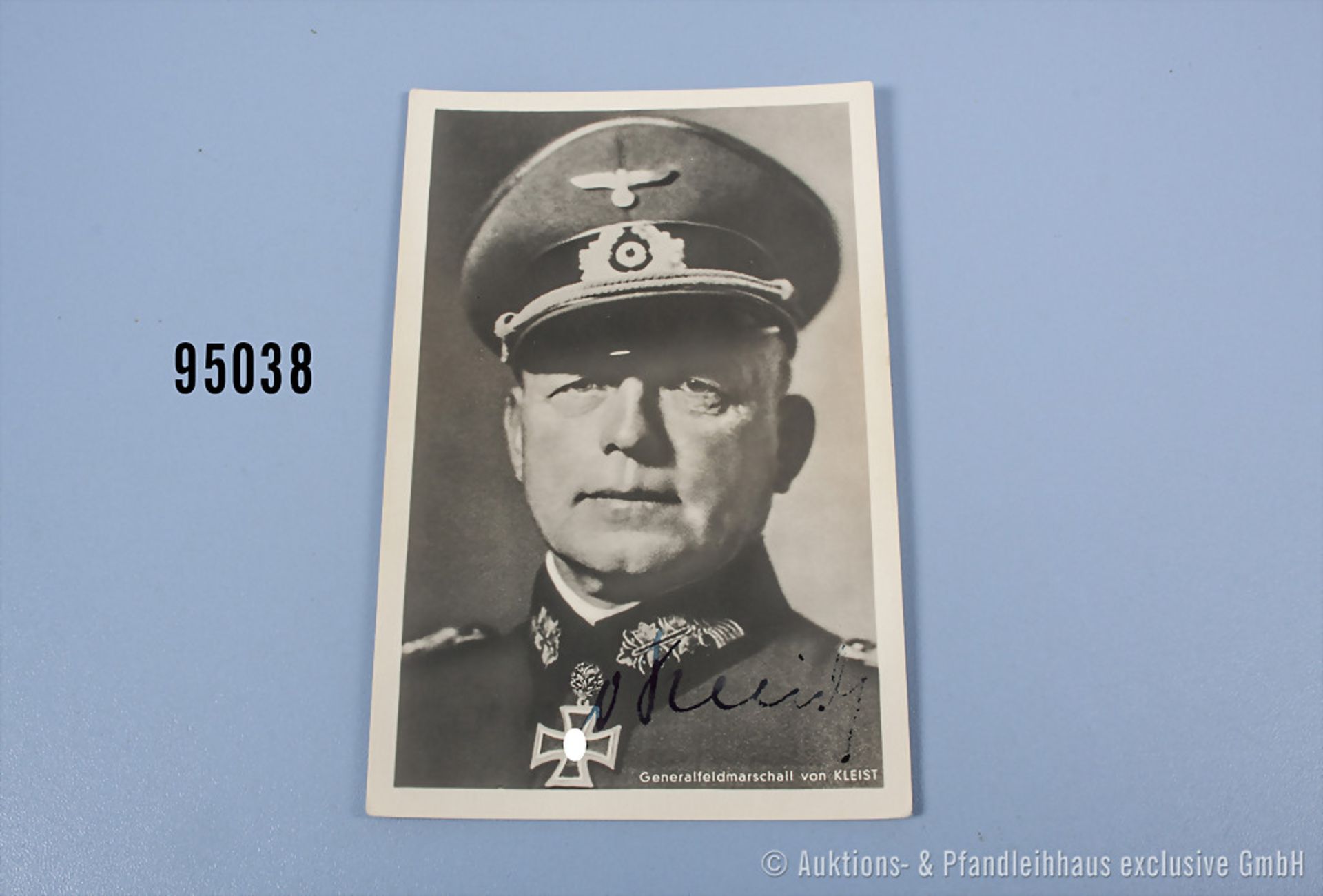 Ritterkreuzträger Postkarte mit OU Generalfeldmarschall von Kleist, ...