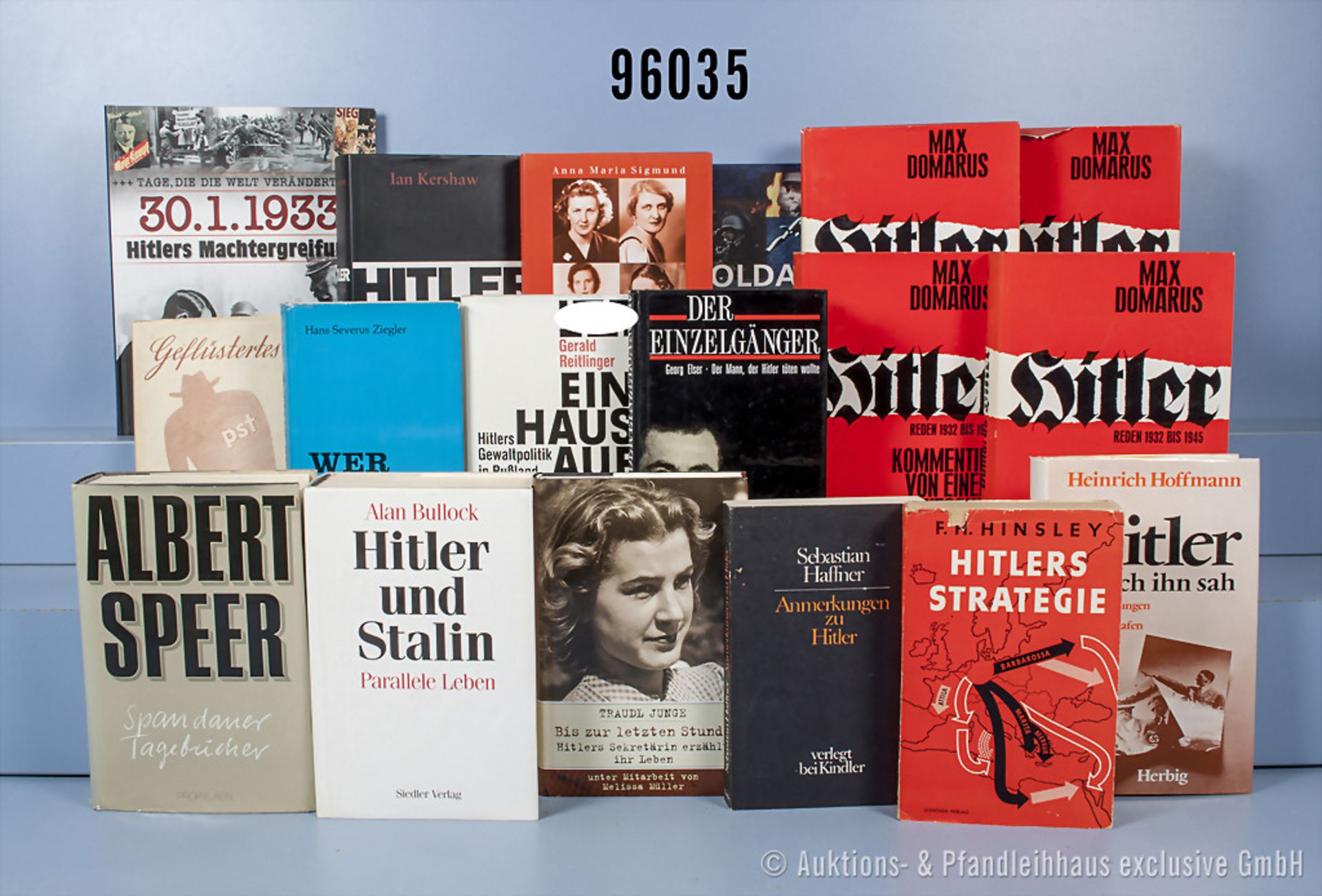 Konv. 22 Bücher zum Thema Adolf Hitler, NK, guter Zustand, Fundgrube, bitte besichtigen, ...