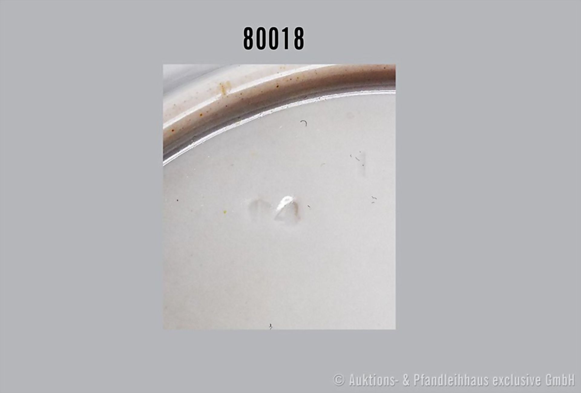 Konv. Porzellan flacher Teller, D 24 cm und Suppenteller, D 23 cm, Meissen, aus dem ... - Bild 6 aus 6