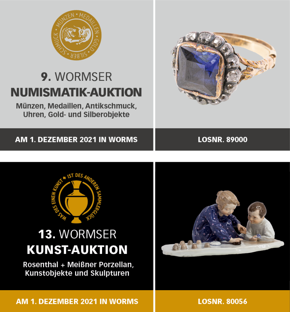 9. Wormser Numismatik / 13. Wormser Kunst Auktion