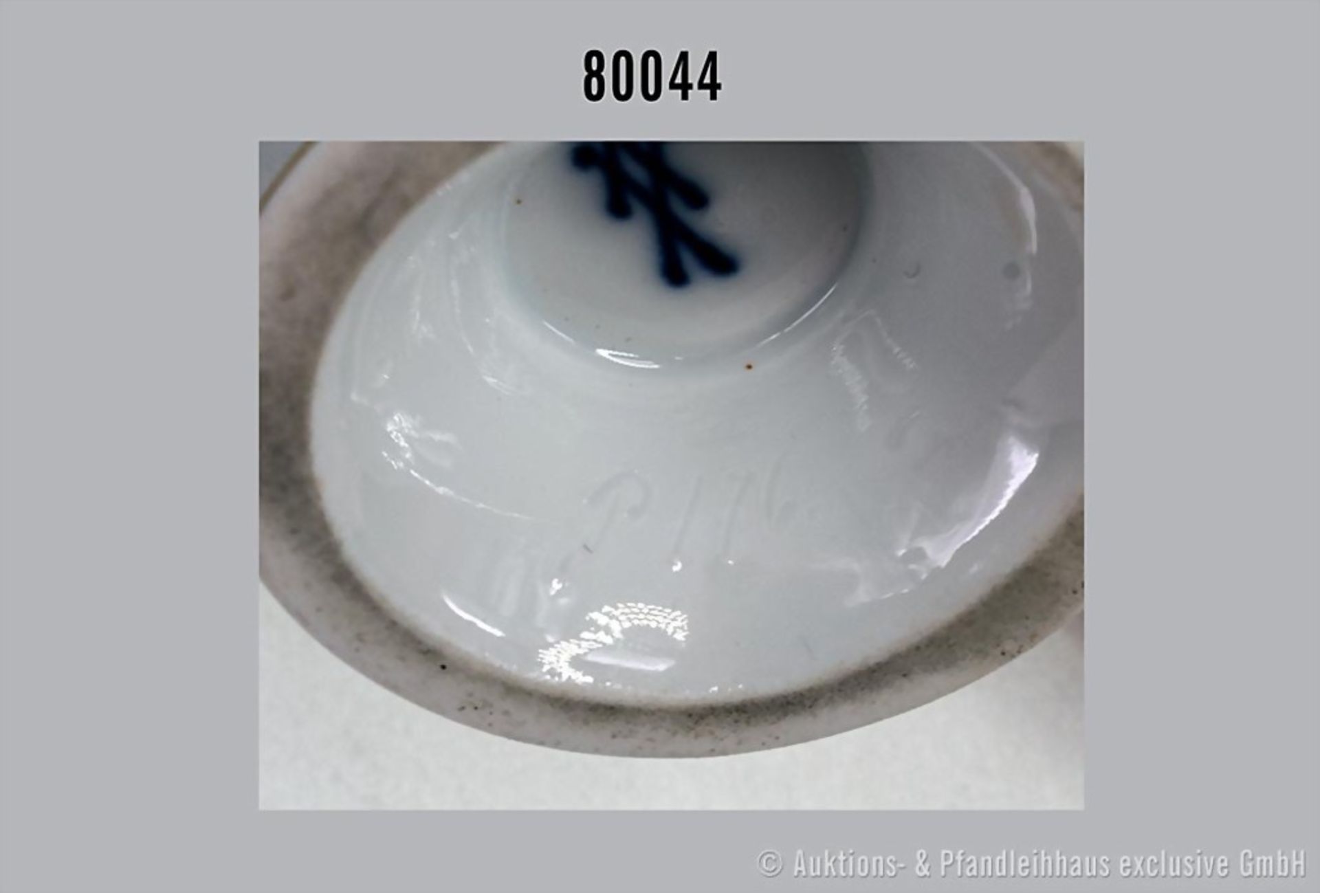 Konv. Porzellan Zuckerdose, H 10 cm und Sahnekännchen (P 175 signiert), H 12 cm, ... - Bild 3 aus 4