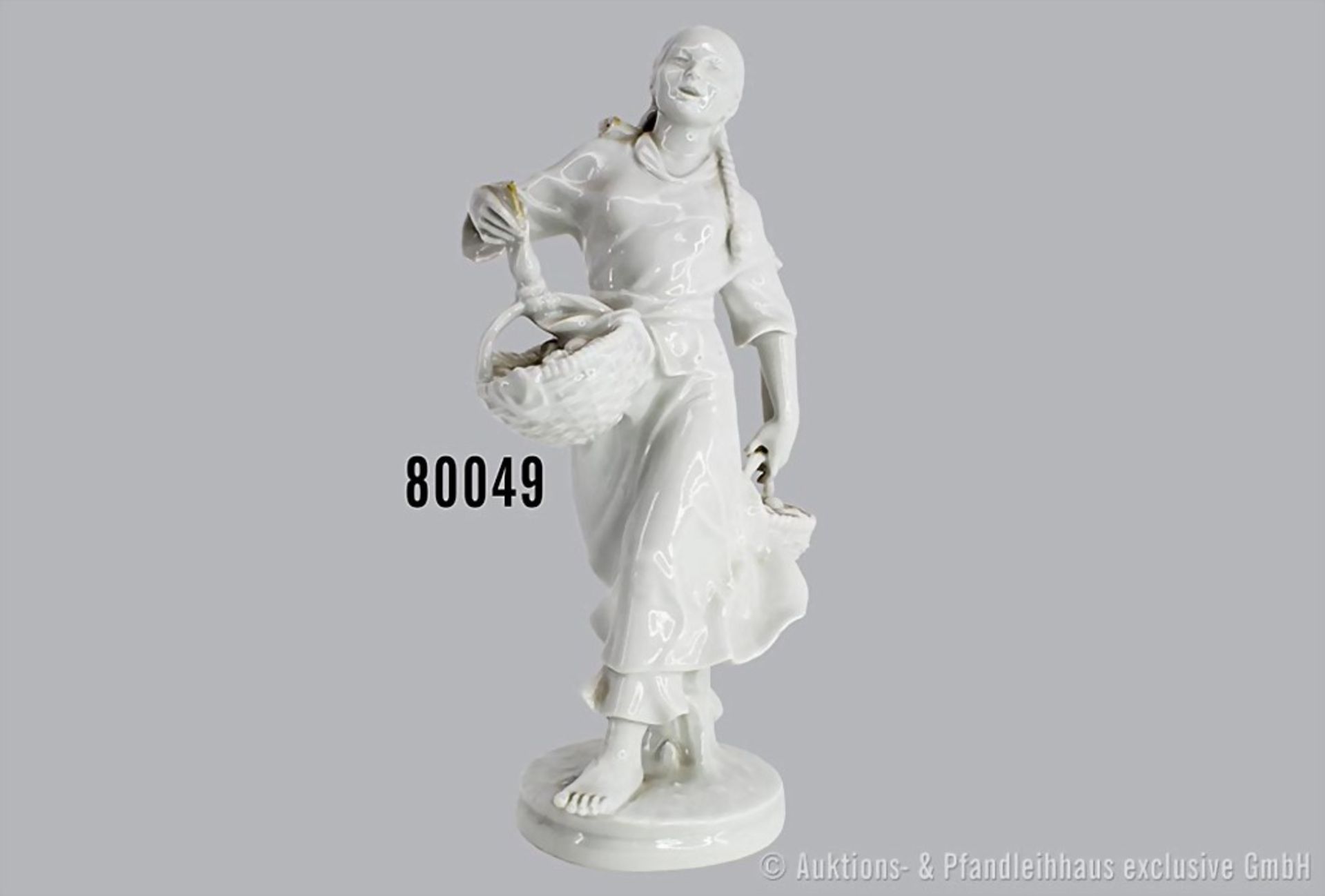 Porzellan, chinesische Marktfrau, Meissen, 1. Wahl, 108e/85/67078, ca. 1950er Jahre, ...