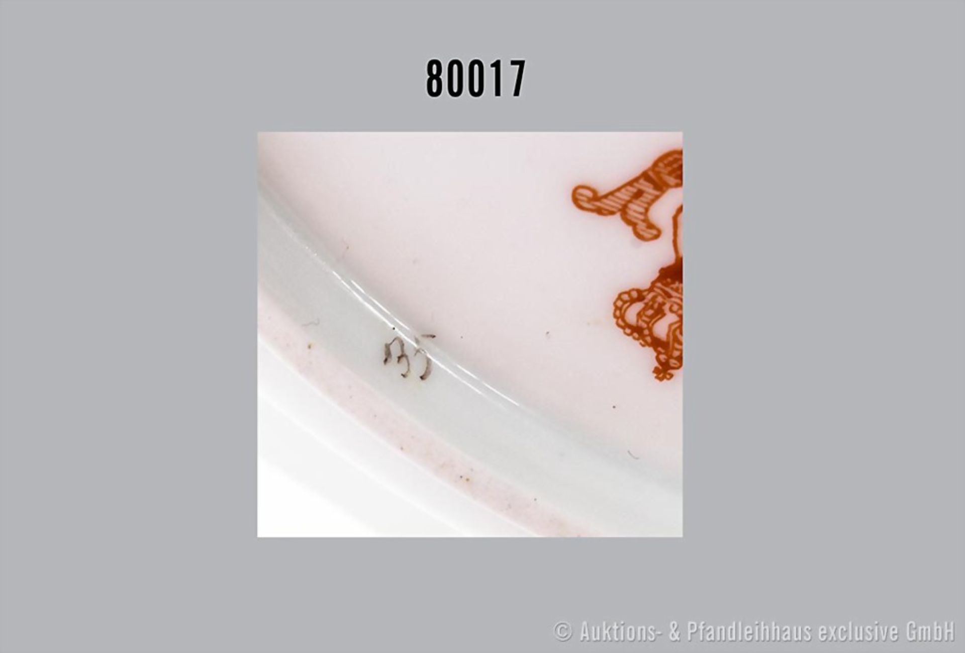 Konv. Porzellan flacher Teller, D 24 cm und Suppenteller, D 23 cm, Meissen, aus dem ... - Bild 4 aus 6
