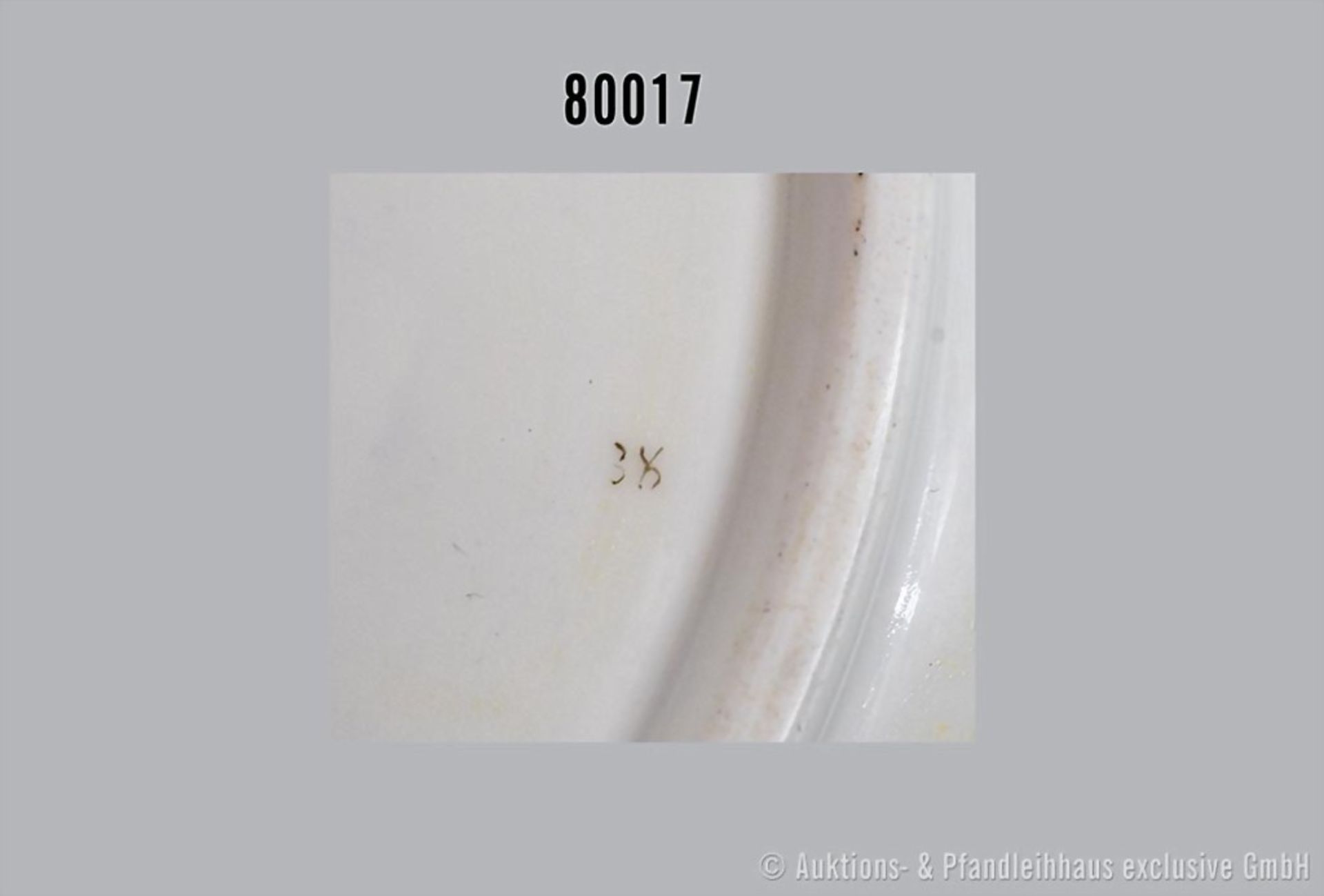 Konv. Porzellan flacher Teller, D 24 cm und Suppenteller, D 23 cm, Meissen, aus dem ... - Bild 5 aus 6