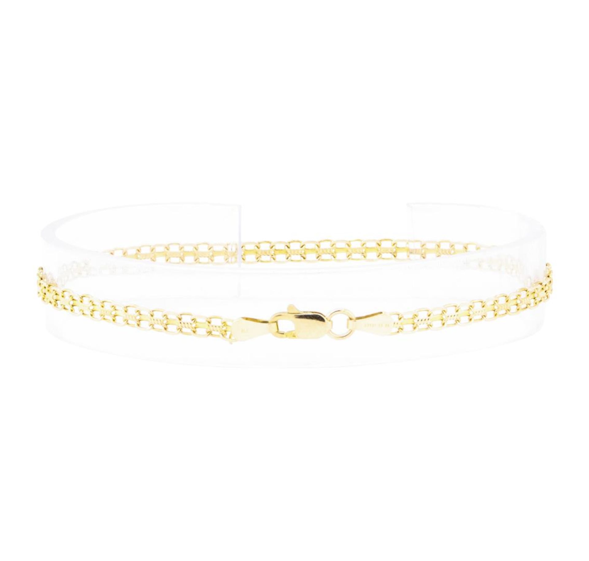 Bismark Chain Bracelet - 14KT Yellow Gold - Image 2 of 2