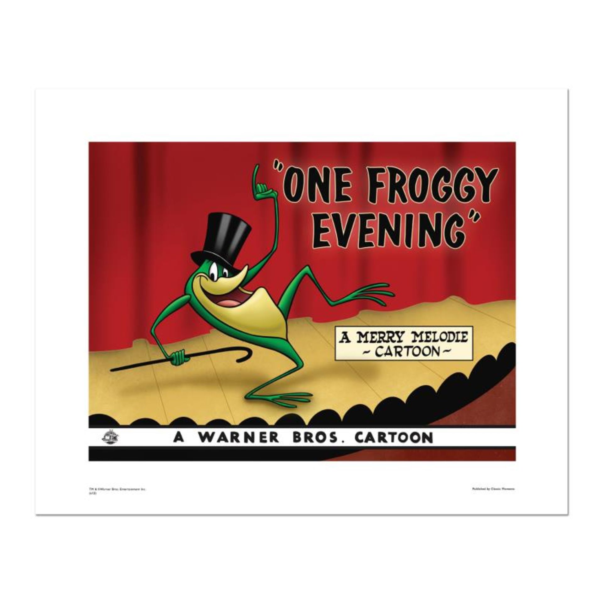 "One Froggy Evening" Numbered Limited Edition Giclee from Warner Bros. with Cert