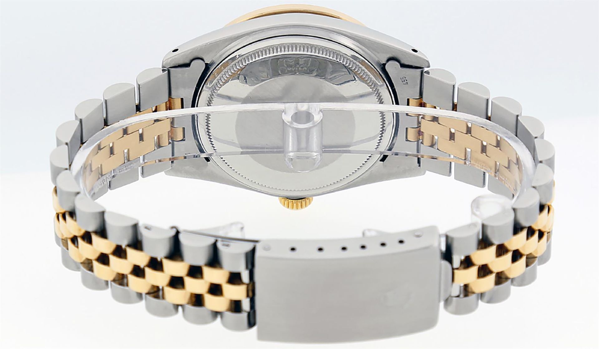 Rolex Mens 2 Tone Mother Of Pearl Diamond 36MM Oyster Perpetual Datejust - Image 2 of 9