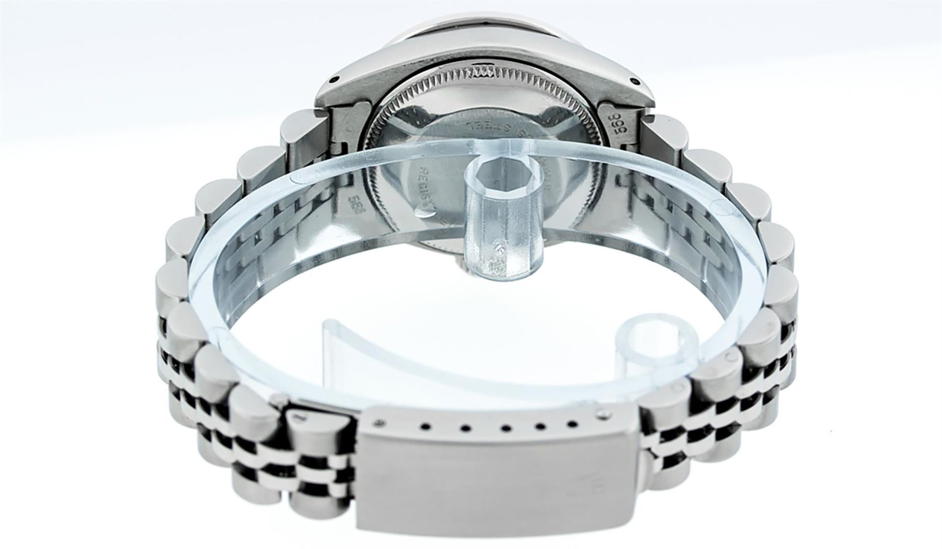 Rolex Ladies Stainless Steel Green MOP Diamond Datejust Wristwatch - Image 7 of 9