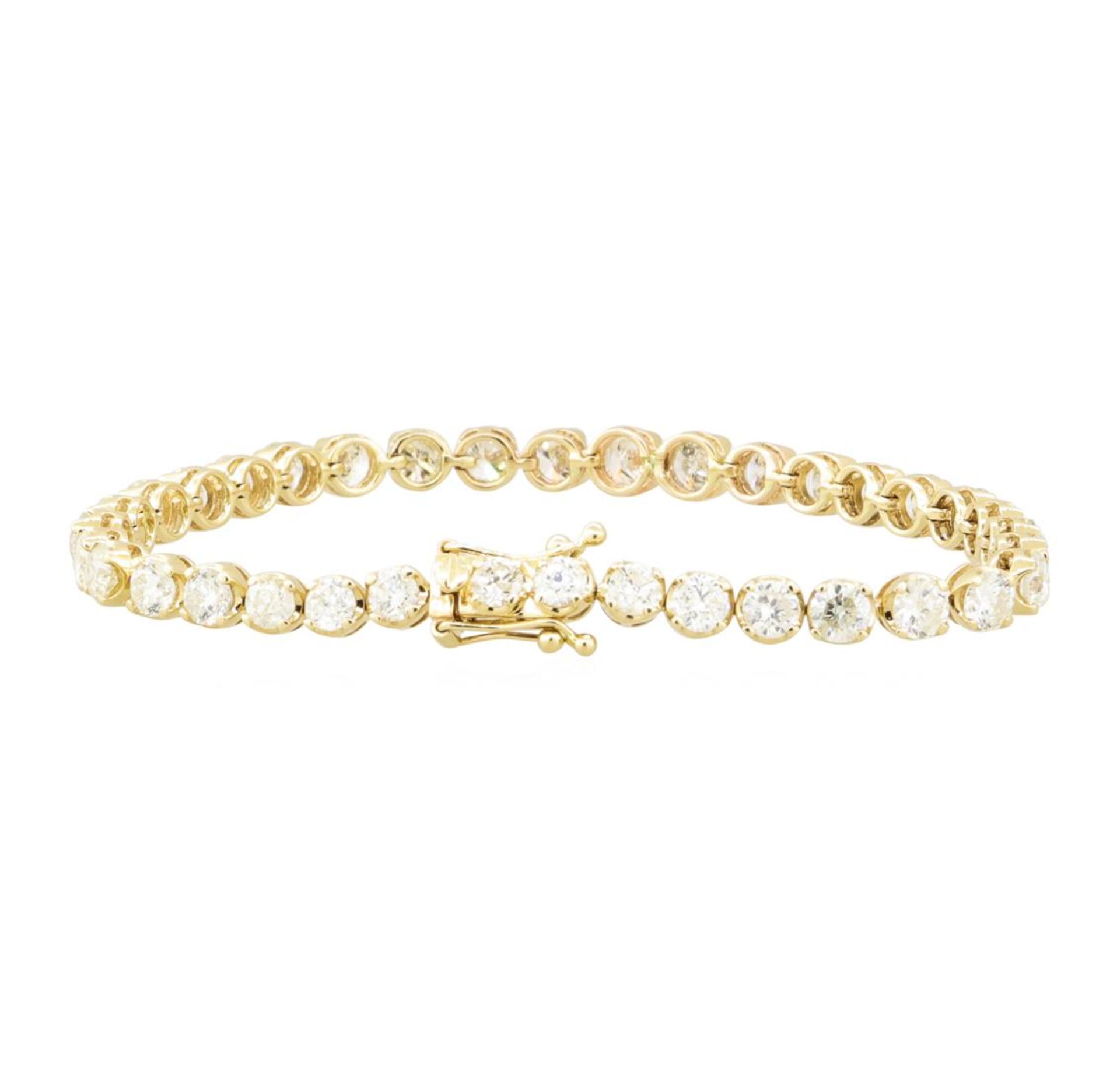 11.19 ctw Diamond Tennis Bracelet - 14KT Yellow Gold - Image 2 of 3