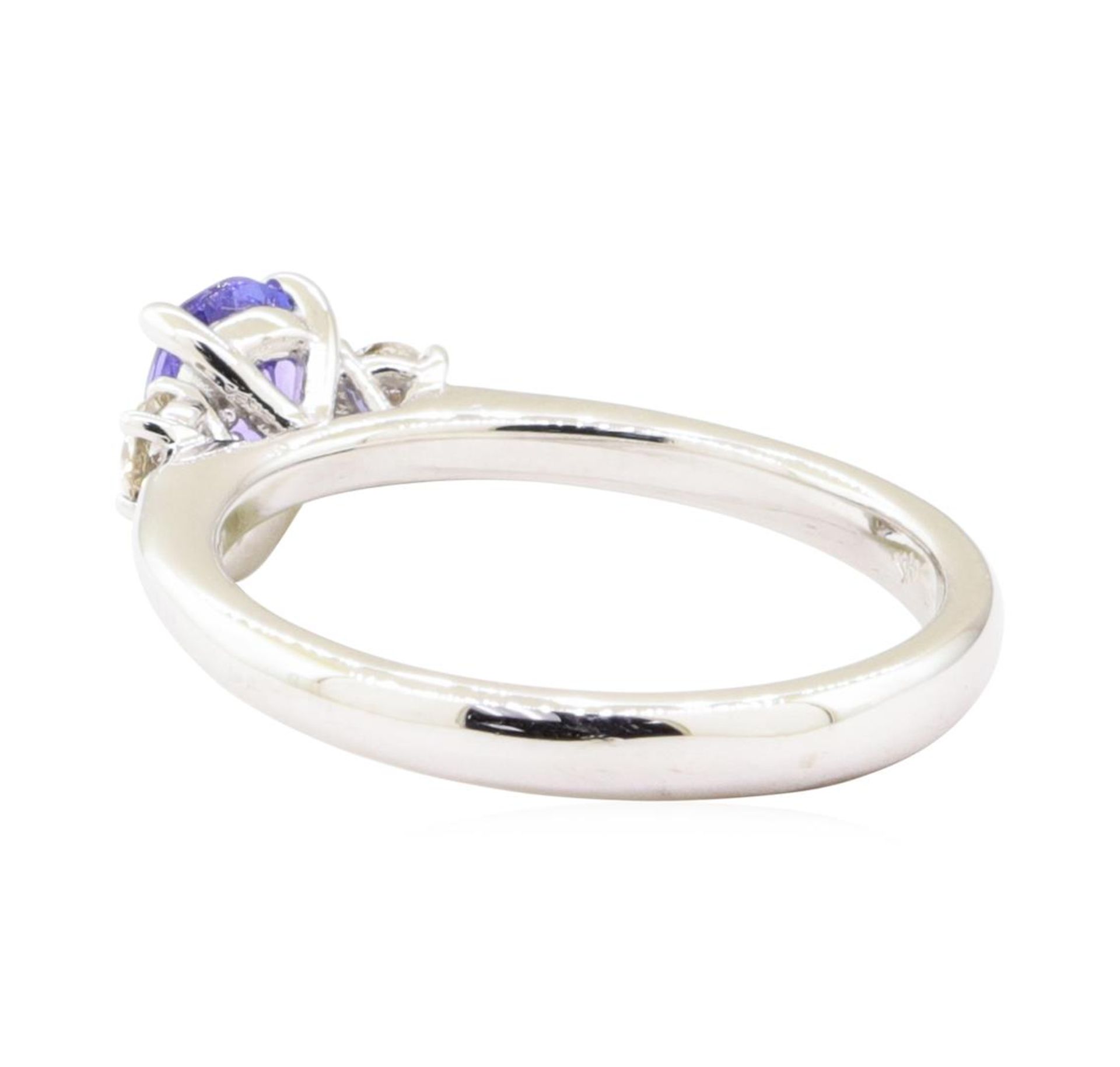 0.79 ctw Tanzanite and Diamond Ring - 14KT White Gold - Image 3 of 4