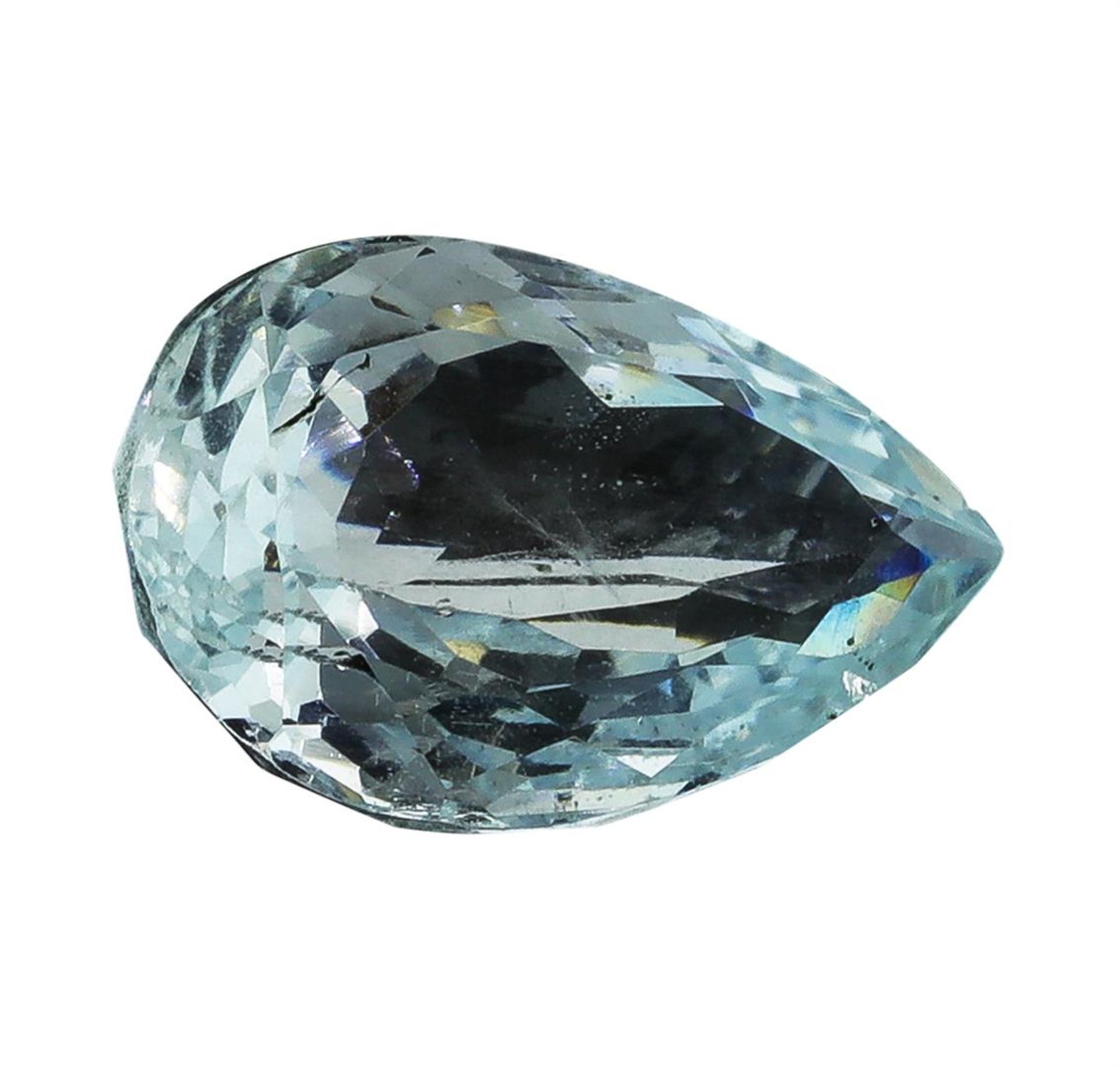 4.59 ct.Natural Pear Cut Aquamarine