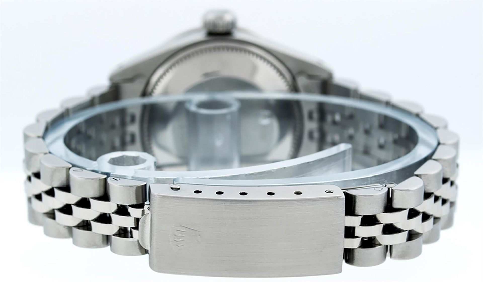 Rolex Ladies Stainless Steel Green MOP Diamond Datejust Wristwatch - Image 6 of 9