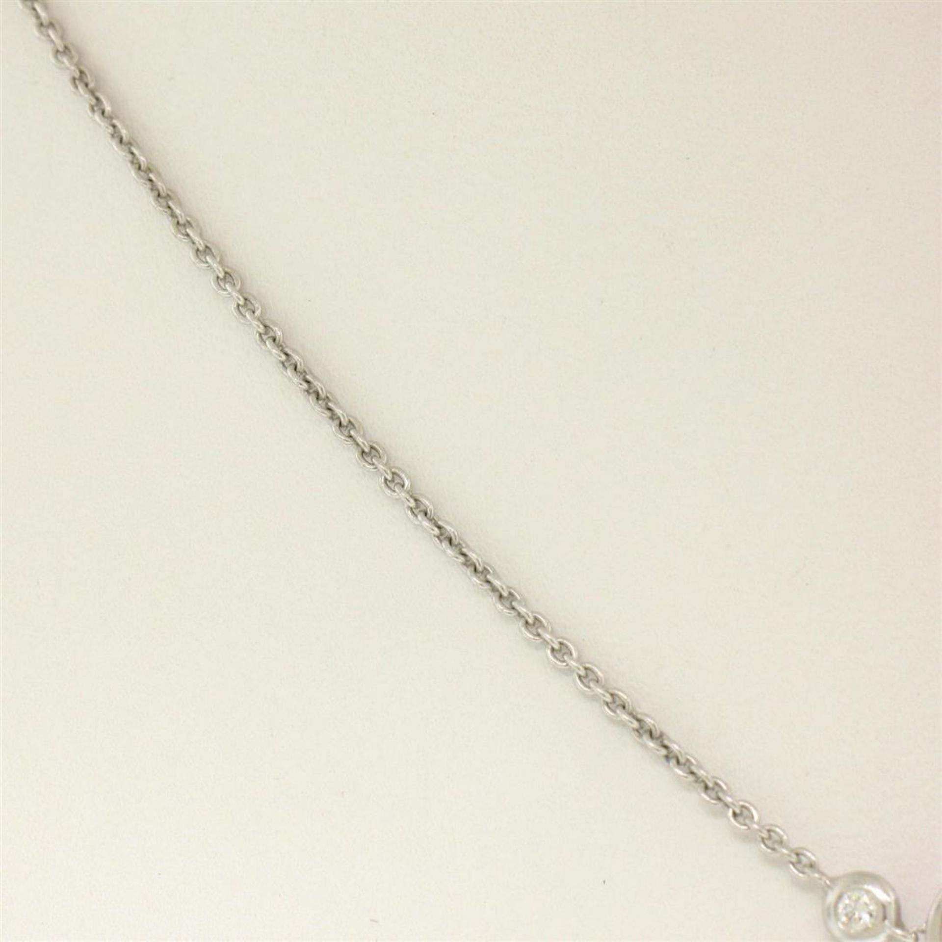 18K White Gold 16" 1.37 ctw GIA Pink Sapphire & Diamond Pendant Necklace - Image 6 of 9