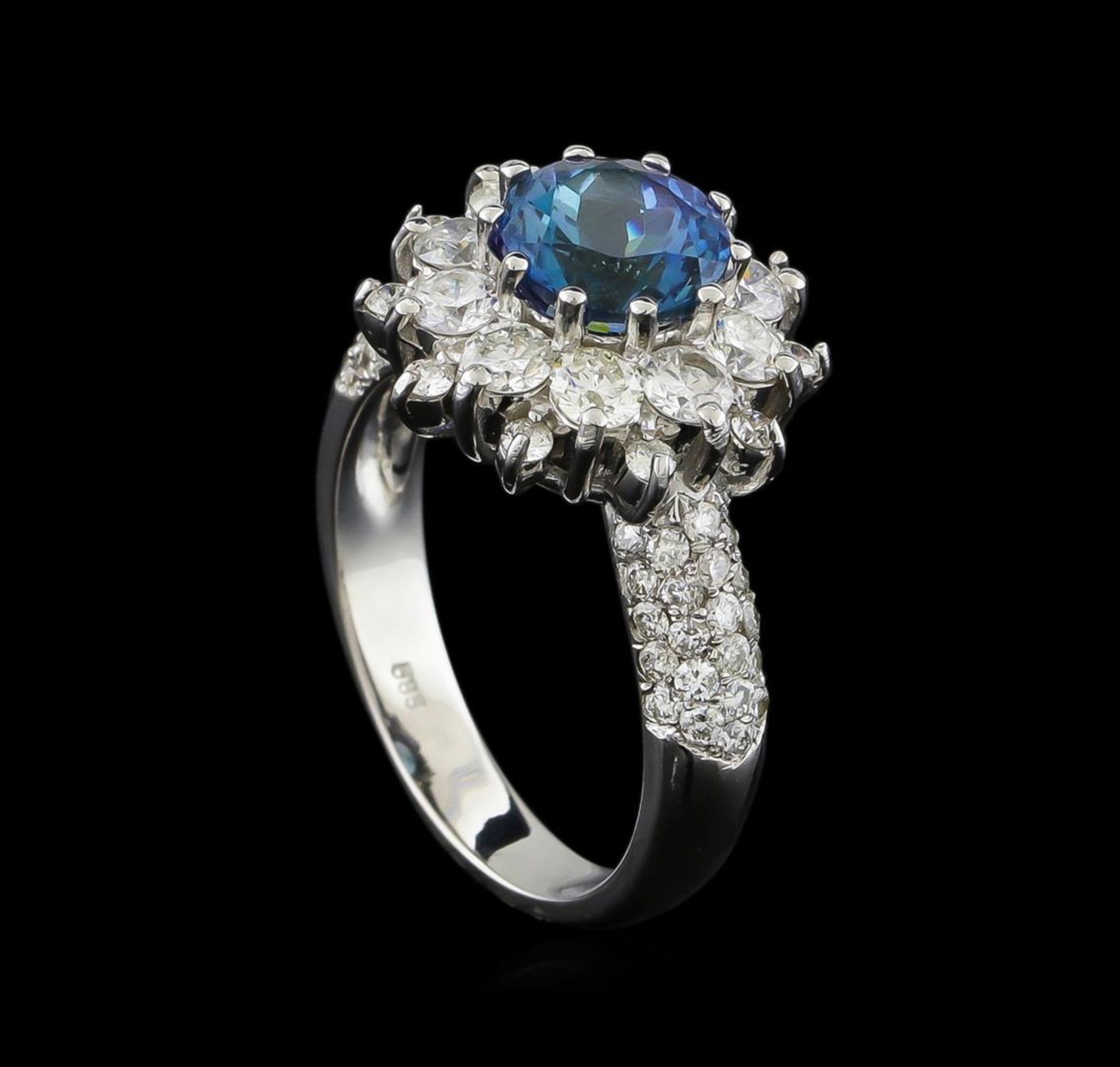 14KT White Gold 1.67 ctw Tanzanite and Diamond Ring - Image 4 of 5