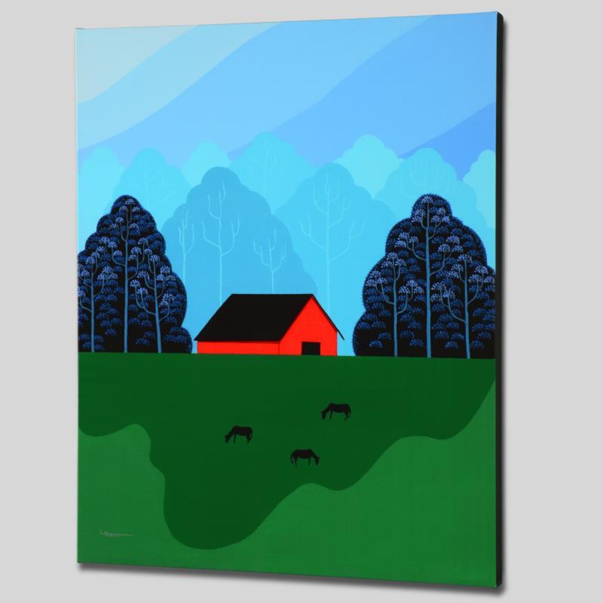 "New England Barn" Limited Edition Giclee on Canvas by Larissa Holt, Numbered an - Image 2 of 2