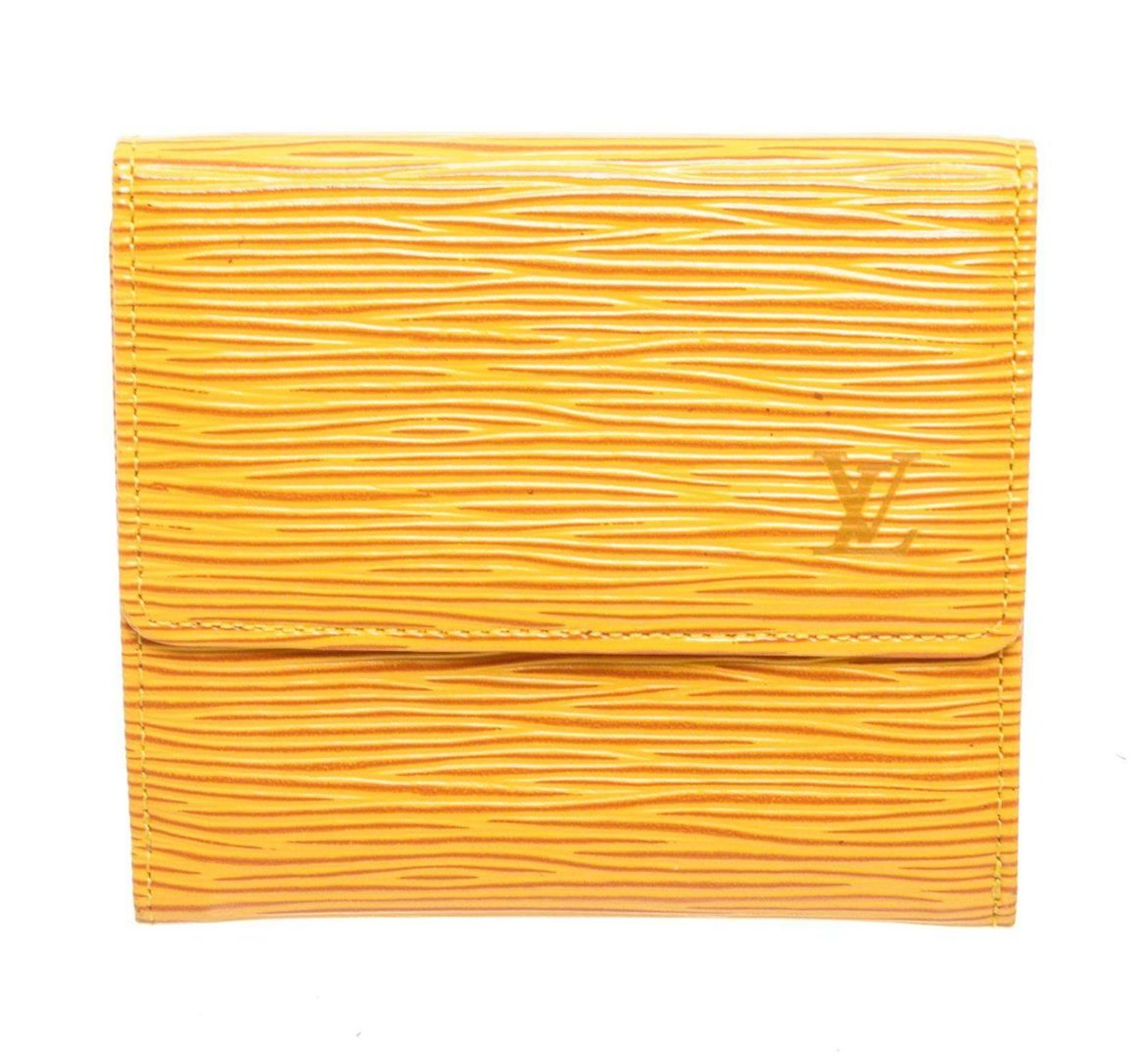 Louis Vuitton Yellow Elise Wallet