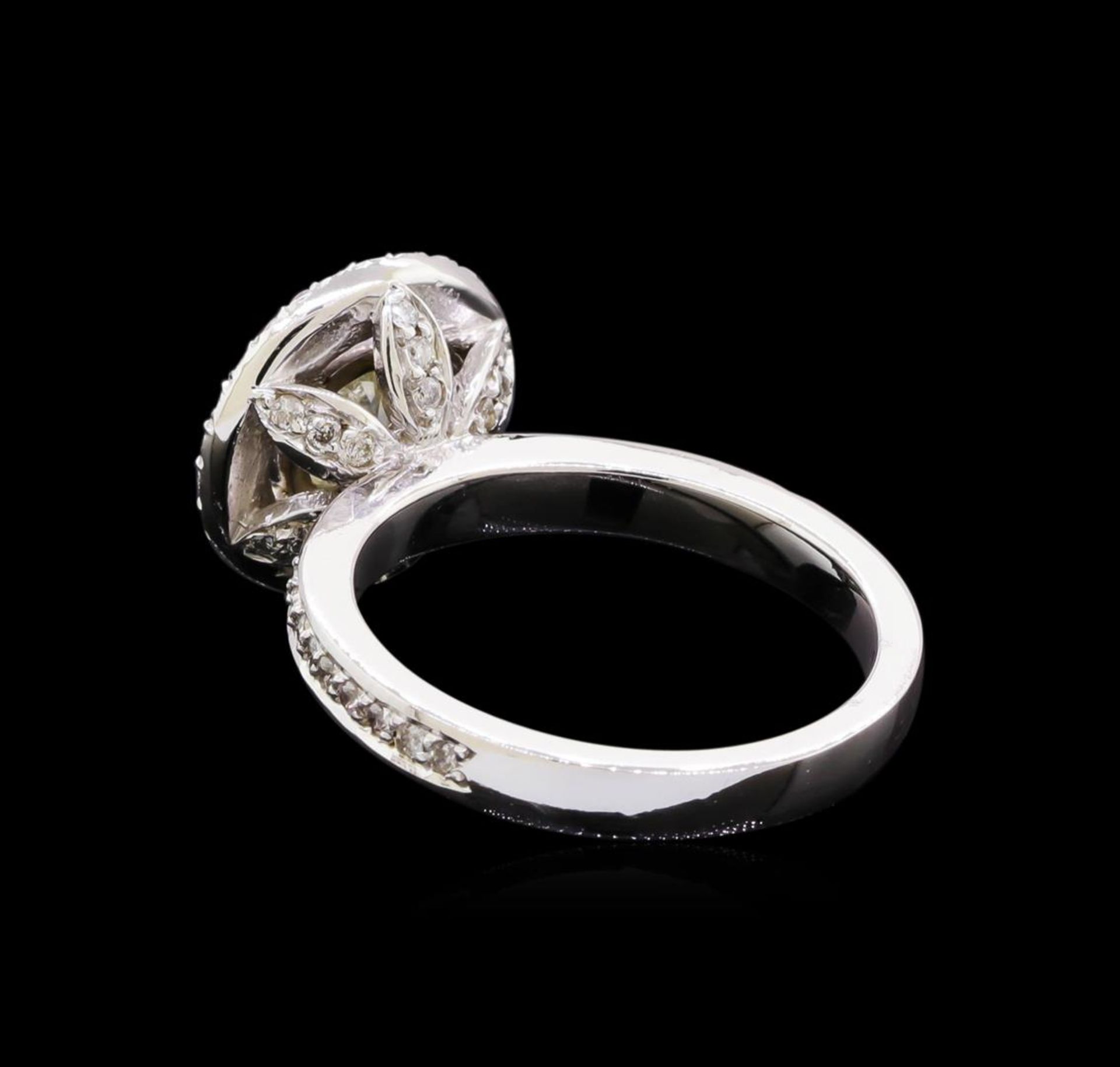 1.55 ctw Diamond Halo Ring - 14KT White Gold - Image 3 of 5