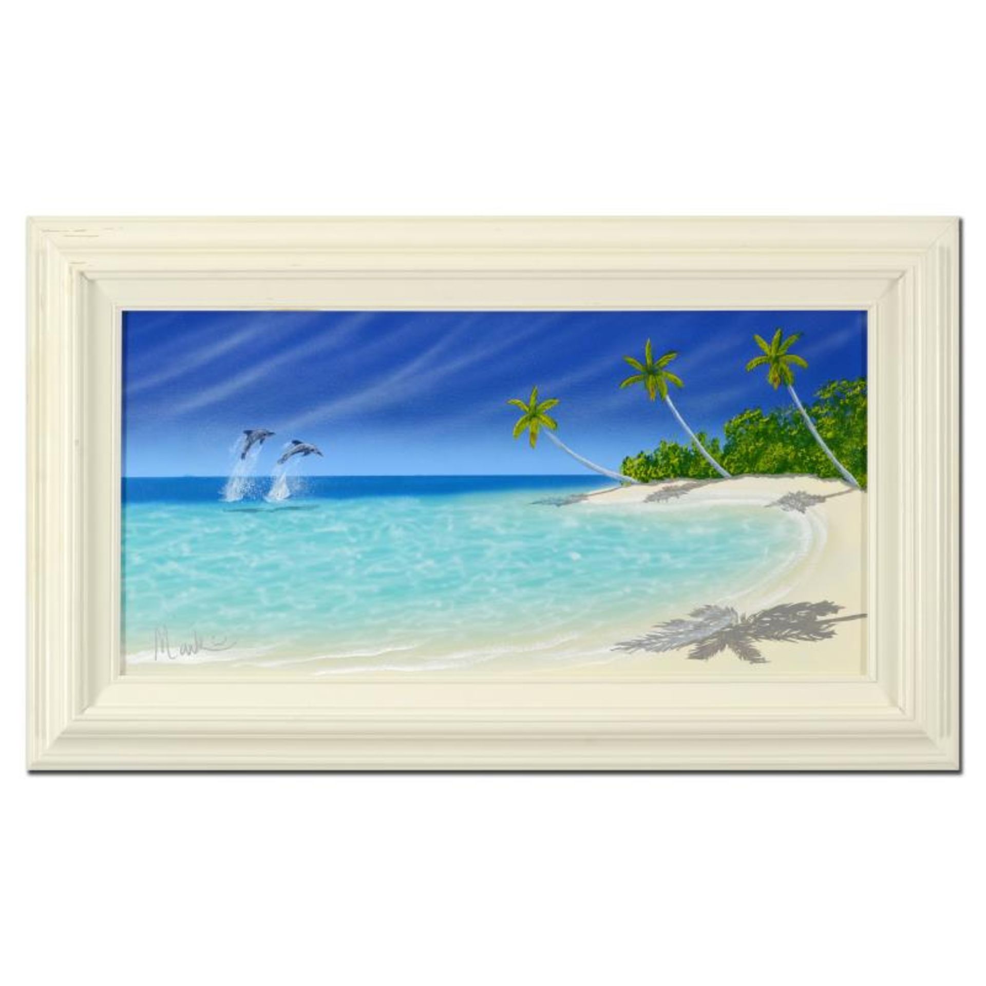 Dan Mackin, "The Luxury of Quiet Time" Framed Original Oil Painting on Canvas Ha