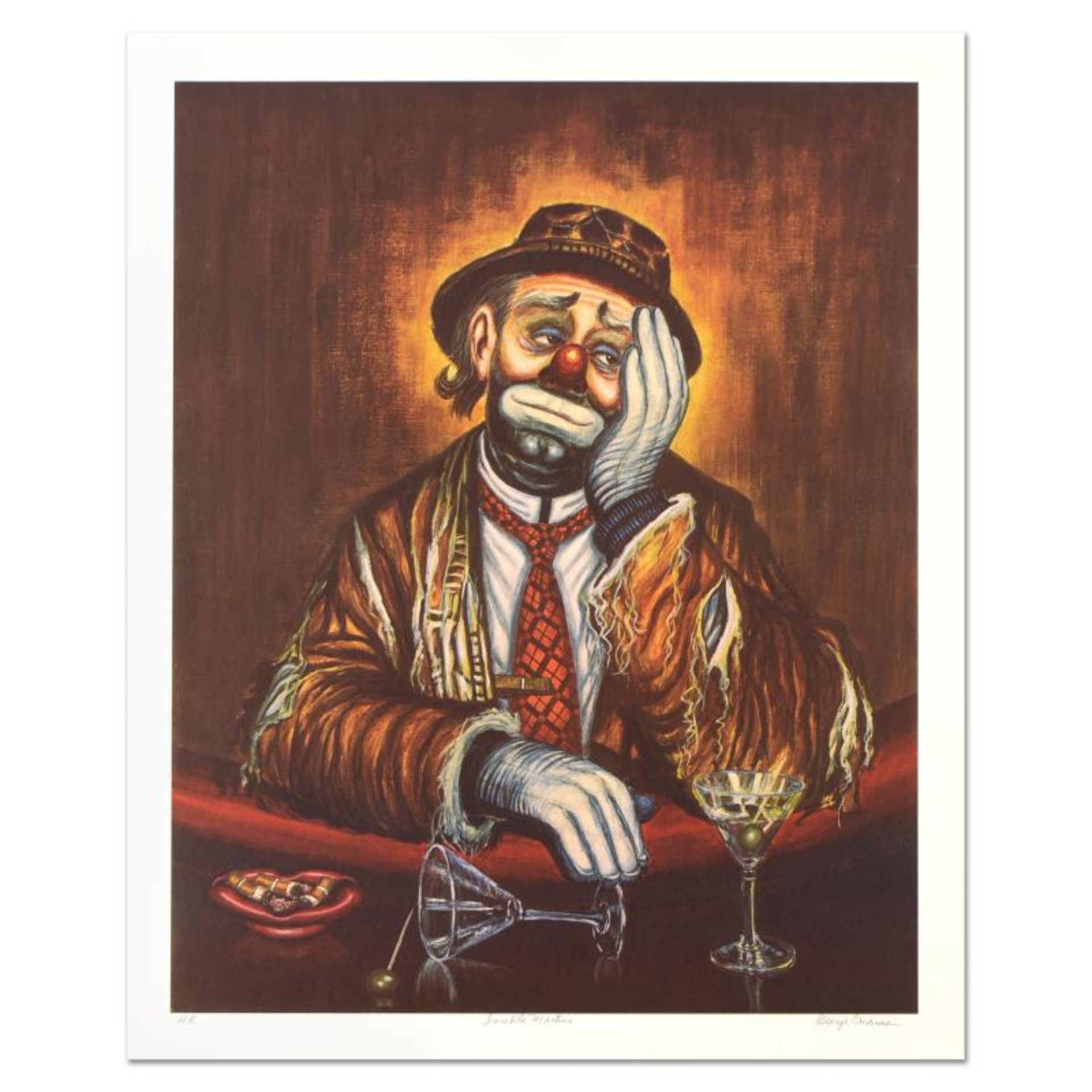 George Crionas (1925-2004), "Double Martini" Limited Edition Lithograph, Numbere - Image 3 of 5