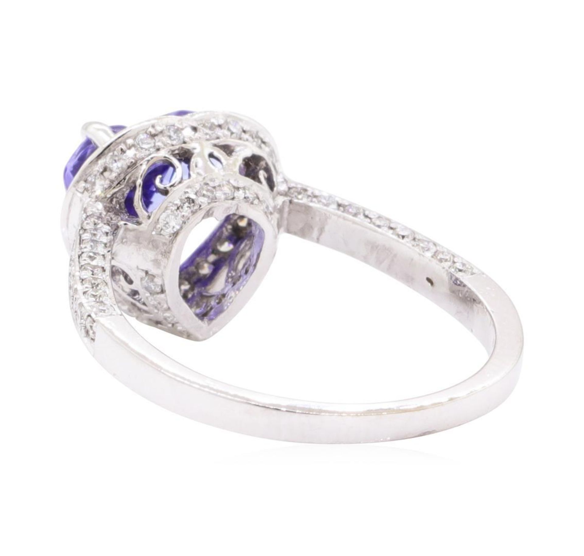 2.61 ctw Tanzanite and Diamond Ring - 14KT White Gold - Image 3 of 5