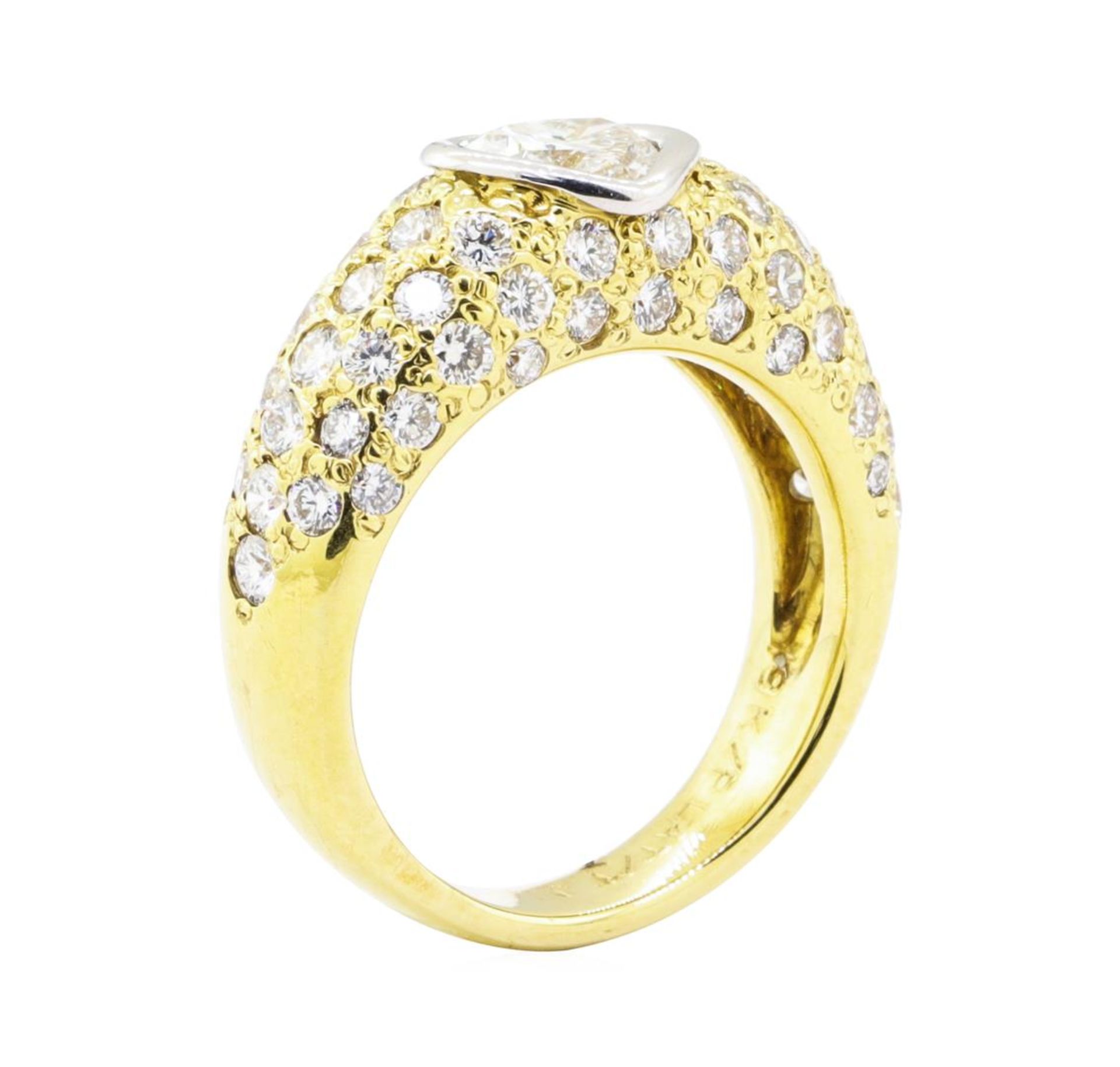 2.10 ctw Diamond Ring - Platinum and 18KT Yellow Gold - Image 4 of 5