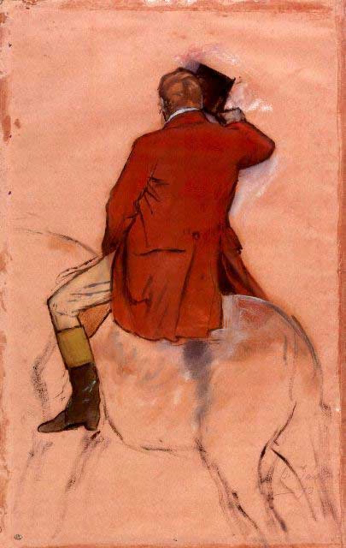 Edgar Degas - Rider With Red Jacket