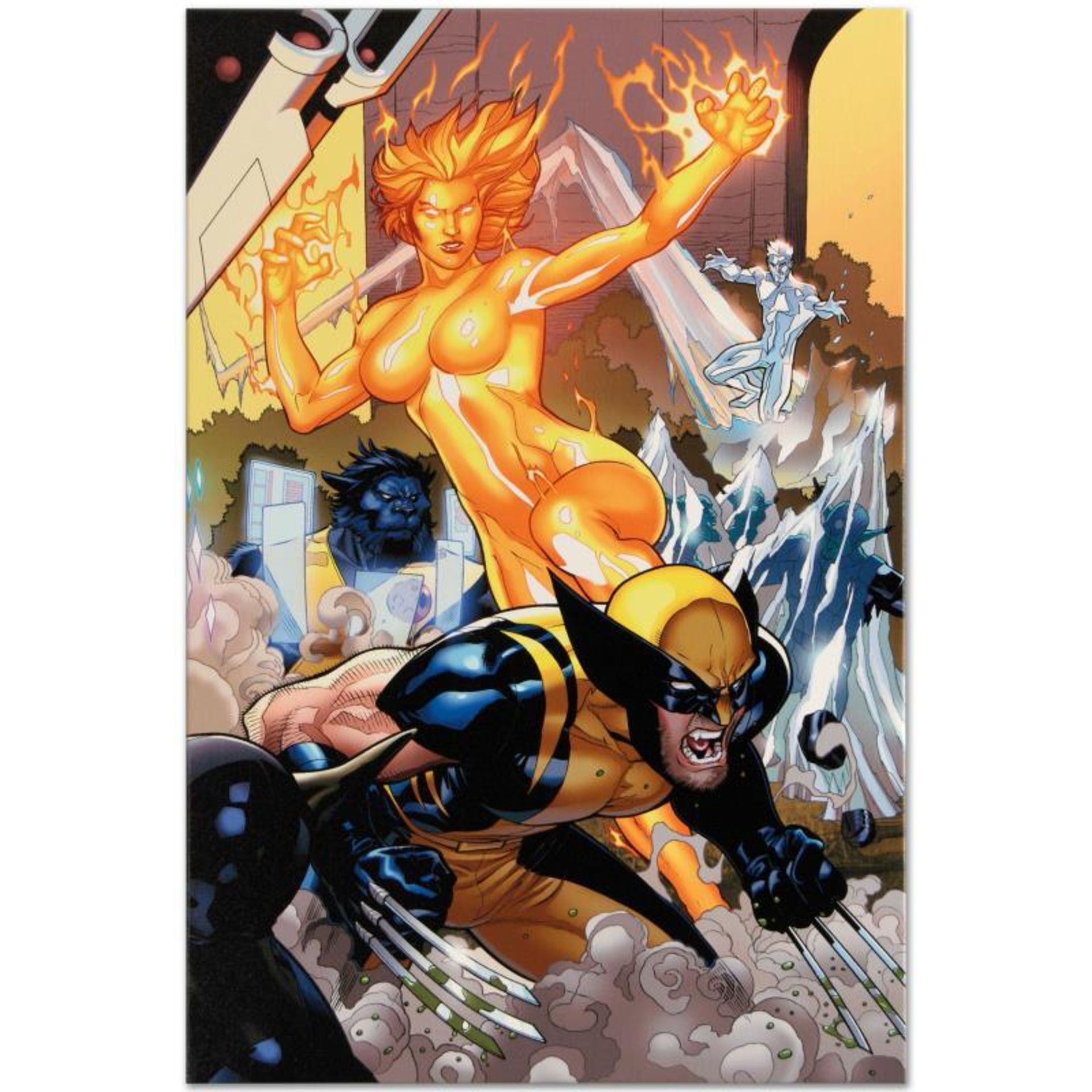 Marvel Comics "Secret Invasion: X-Men #4" Numbered Limited Edition Giclee on Can