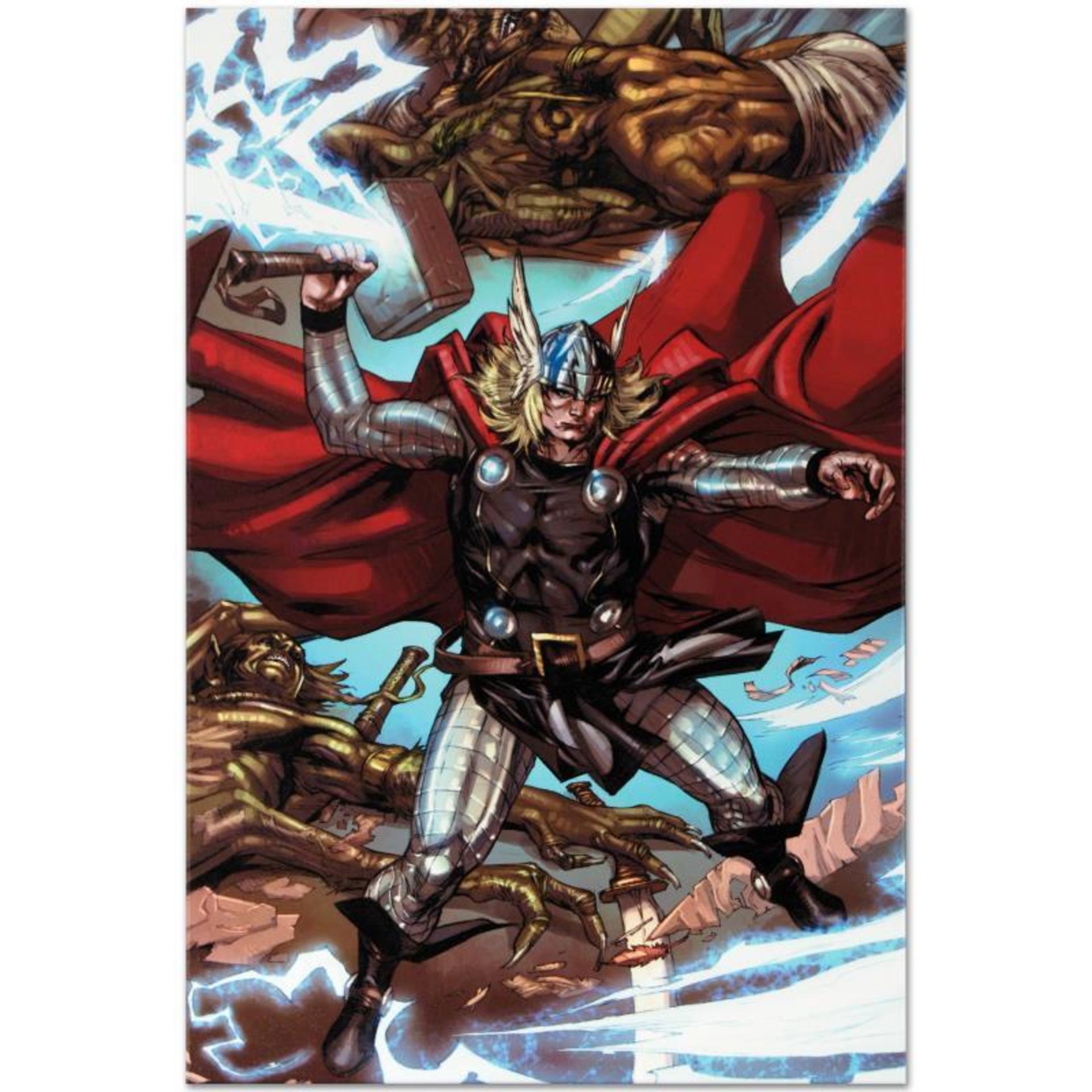 Marvel Comics "Thor: Heaven and Earth #3" Numbered Limited Edition Giclee on Can