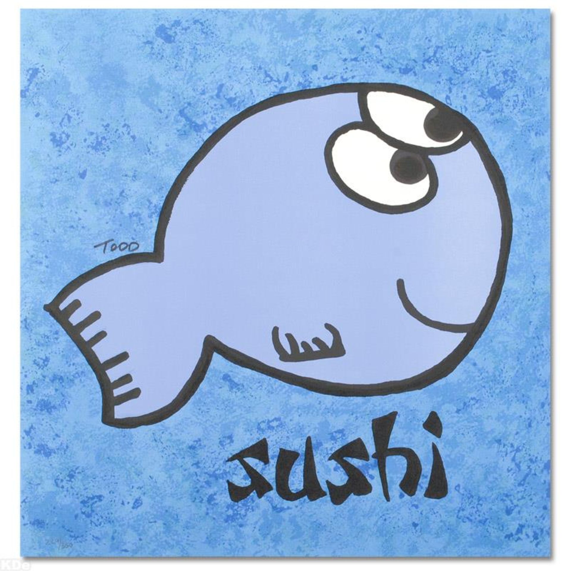 "Sushi" Limited Edition Lithograph by Todd Goldman, Numbered and Hand Signed wit
