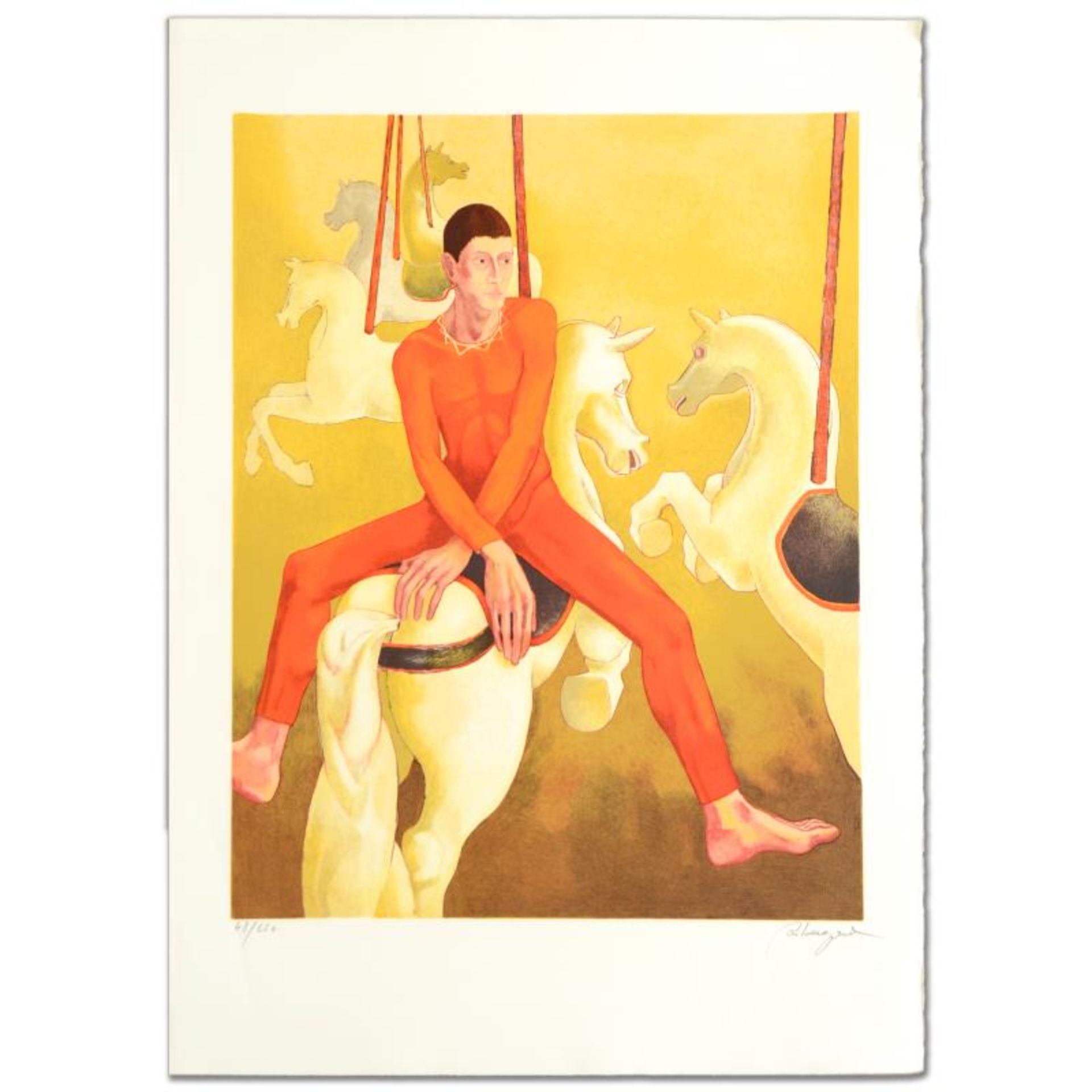 "Carousel" Limited Edition Lithograph by Daniel Riberzani, Numbered and Hand Sig