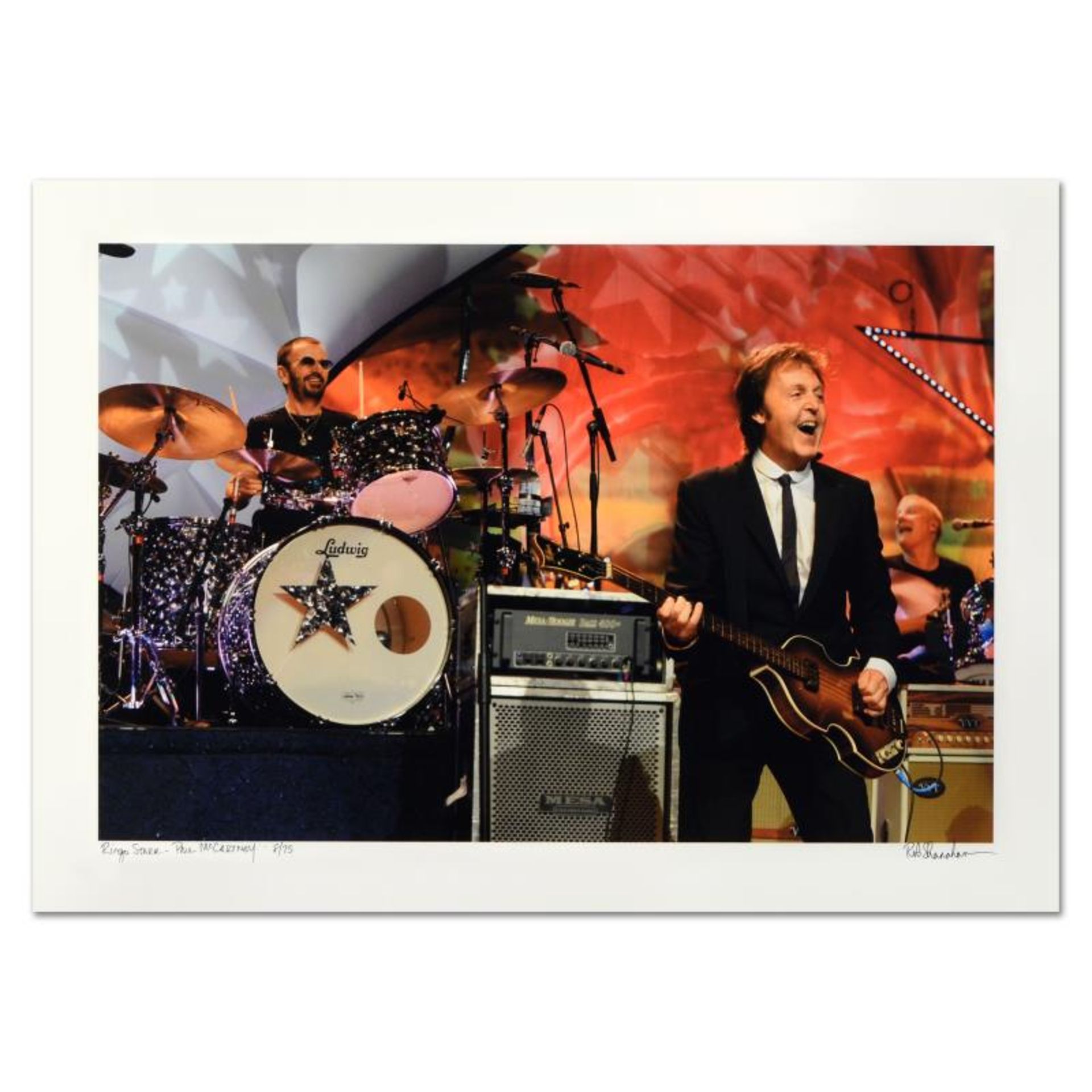 Rob Shanahan, "Ringo Starr & Paul McCartney" Hand Signed Limited Edition Giclee