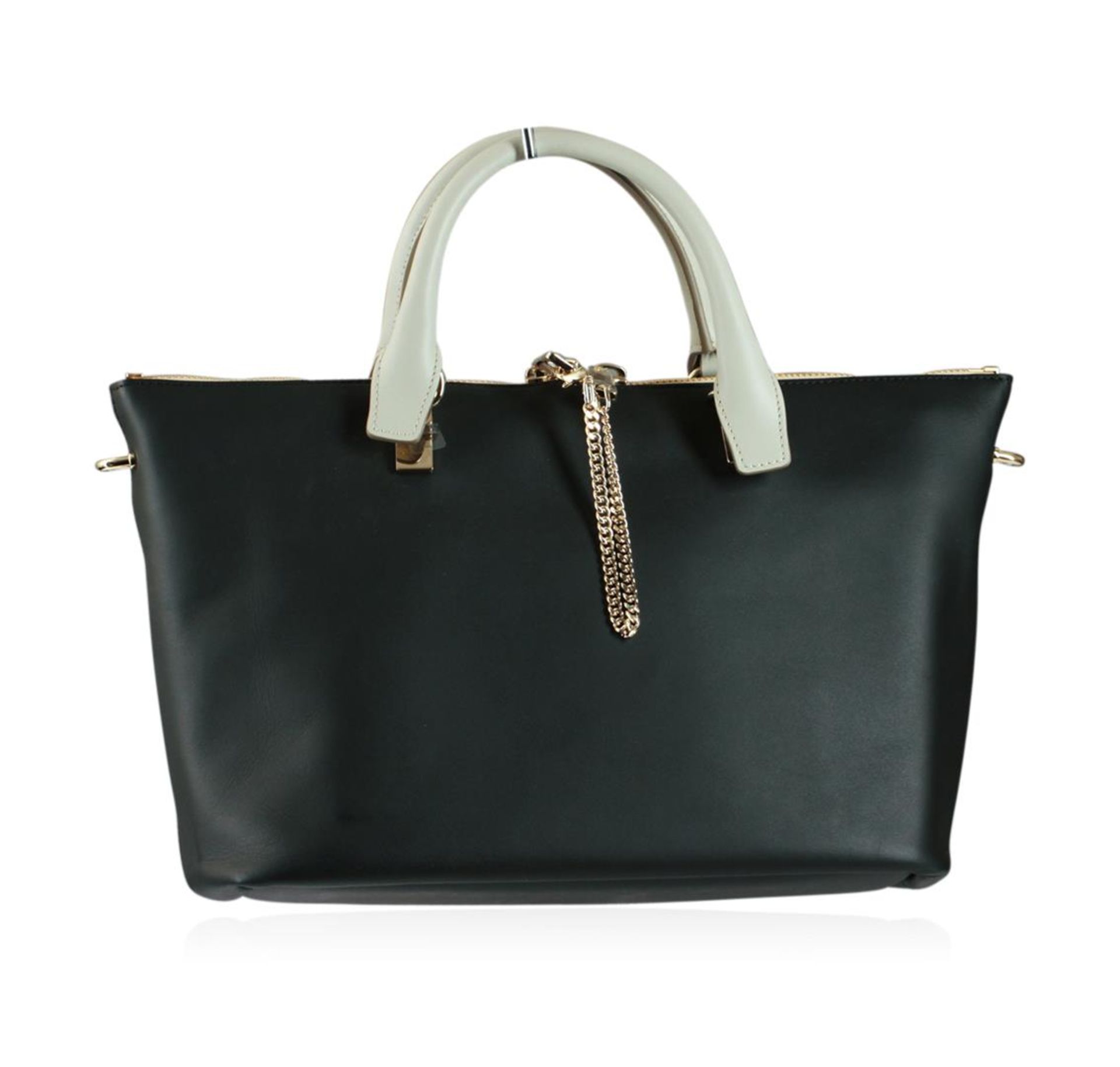 Chloe Baylee Black and Gray Shoulder/Tote Bag