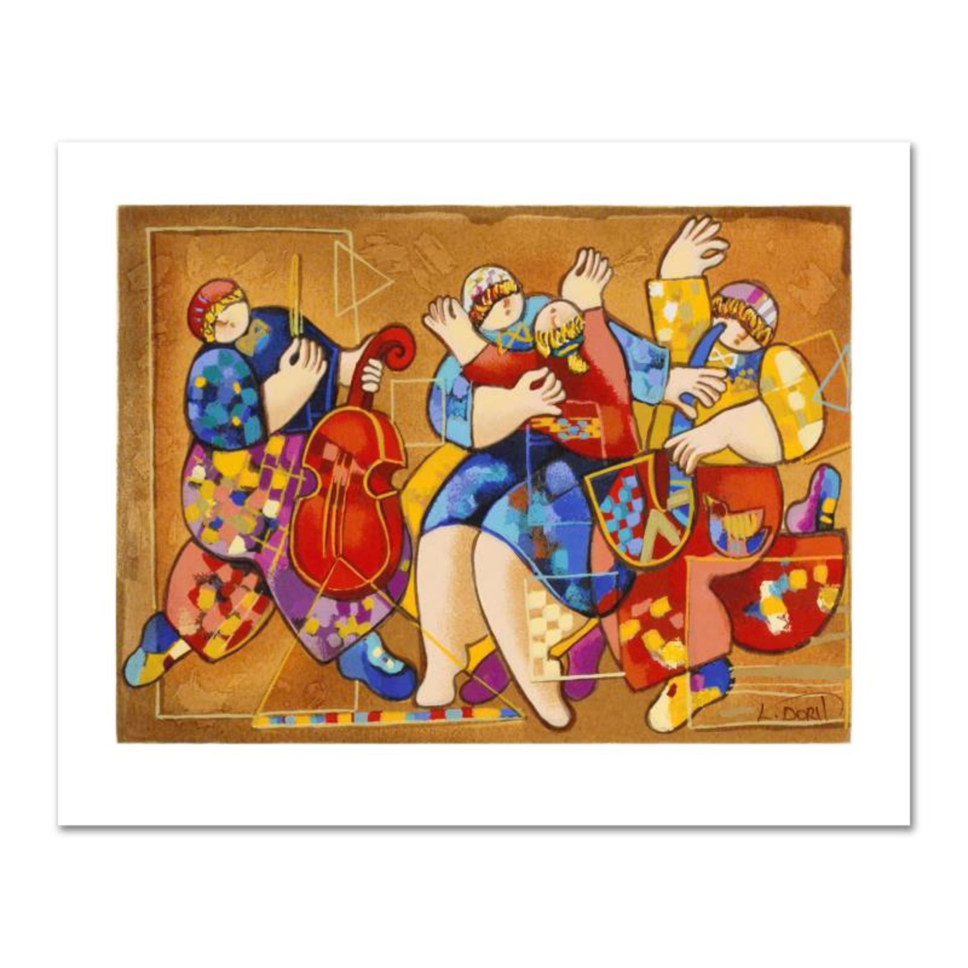 Dorit Levi, "Salsa Fun" Limited Edition Serigraph, Numbered and Hand Signed with