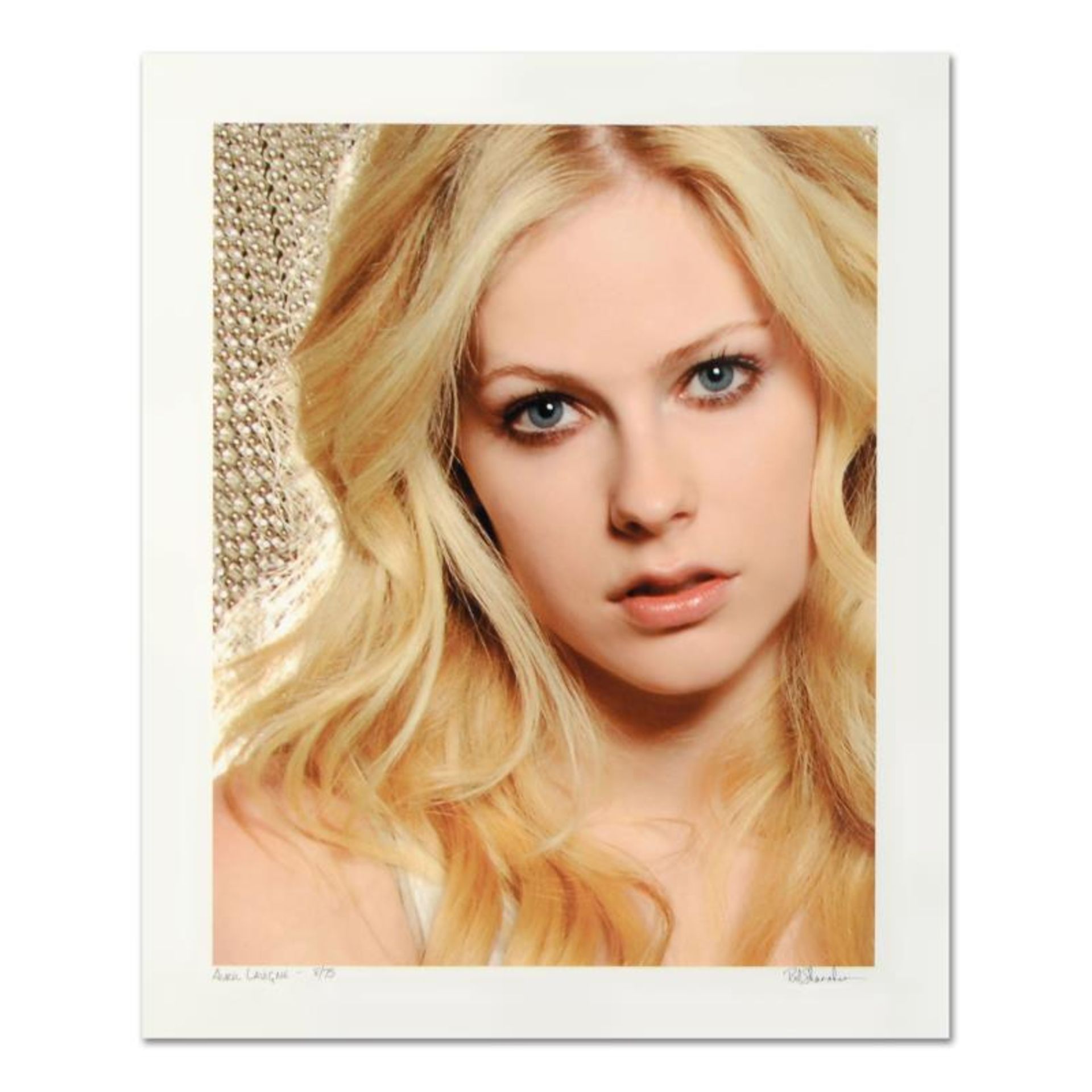 Rob Shanahan, "Avril Lavigne" Hand Signed Limited Edition Giclee with Certificat