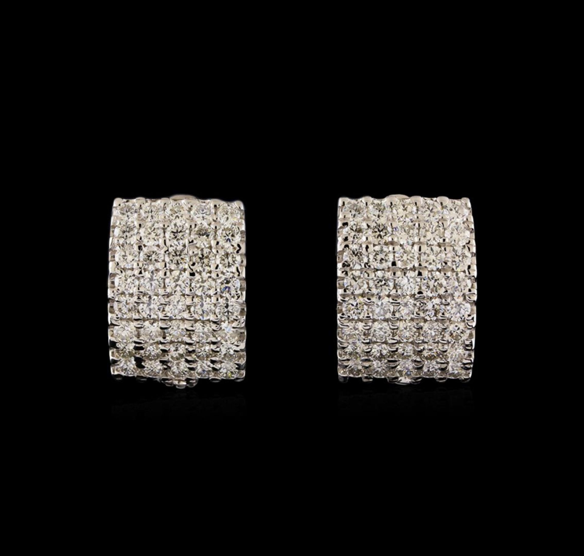 14KT White Gold 2.34 ctw Diamond Earrings